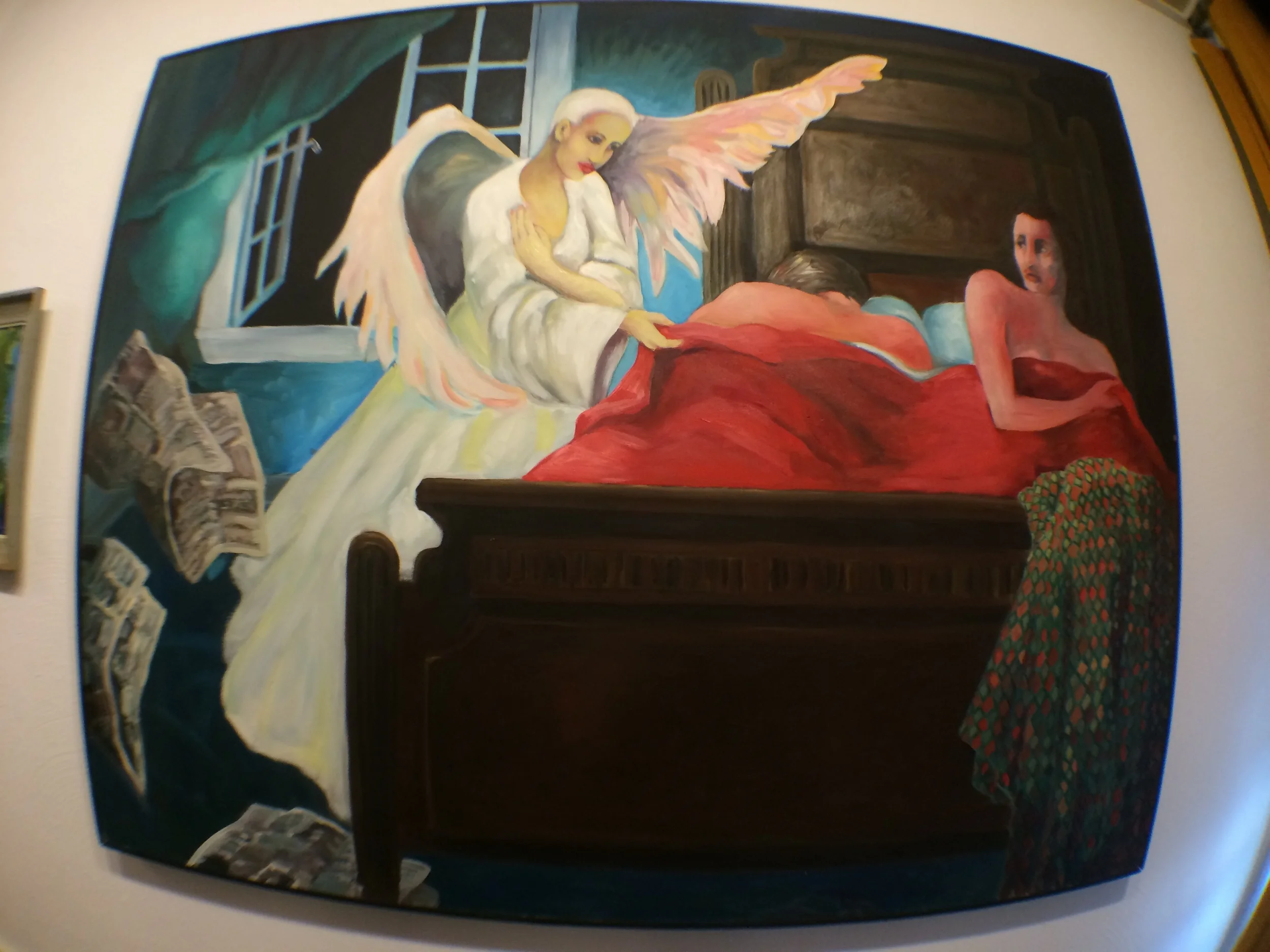  My wife, Valerie Fowler, is an amazing painter. Lucky me! I get to hang some of her art in my studio! 