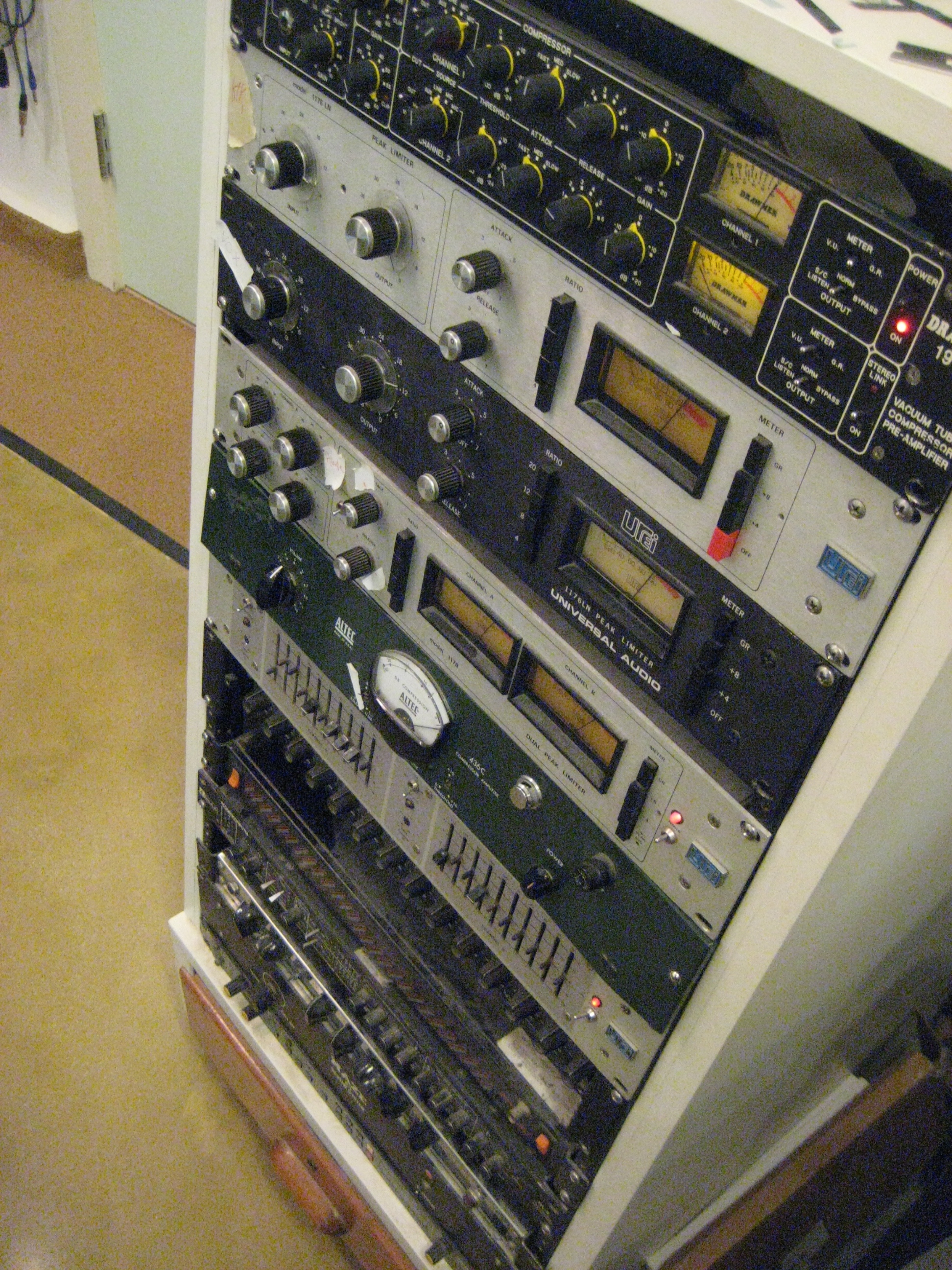 When I put things through these metal boxes it makes them sound different.