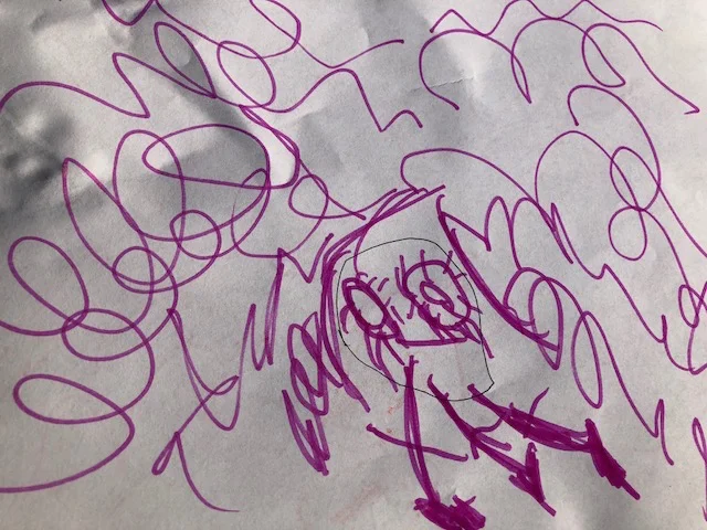 Self-portrait, Rosie, Age 4