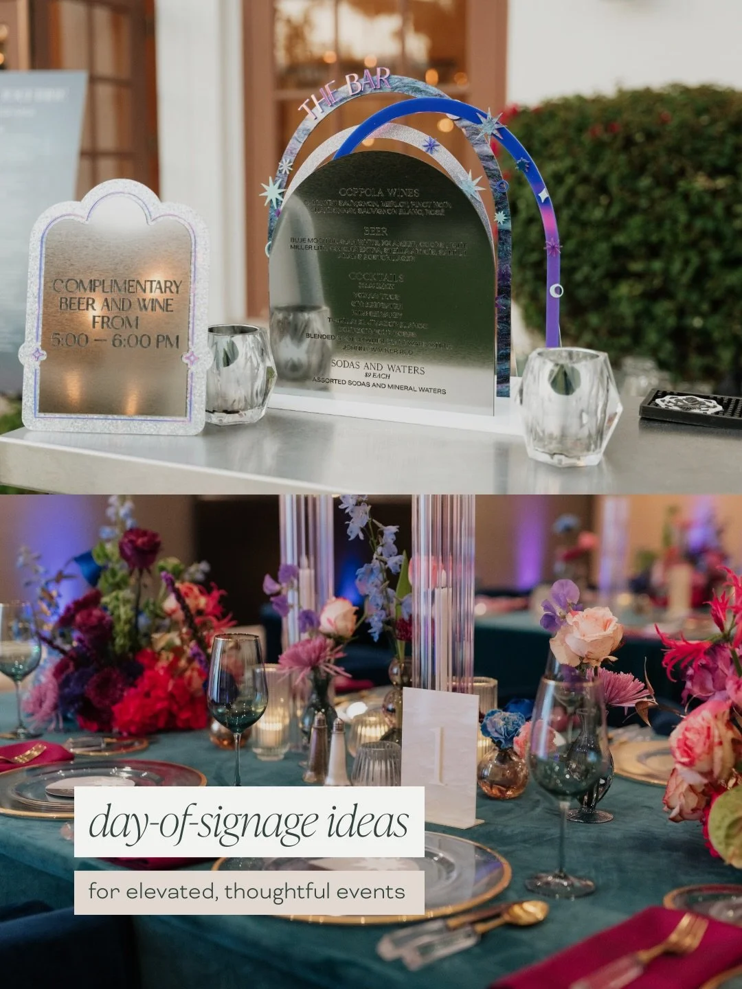 day-of signage is the quiet hero of an event ✨
&nbsp;
it&rsquo;s the thing that tells your guests
&mdash; you&rsquo;re in the right place
&mdash; here&rsquo;s where to go
&mdash; and yes, you do have a seat
&nbsp;
without it?
things get confusing&hel