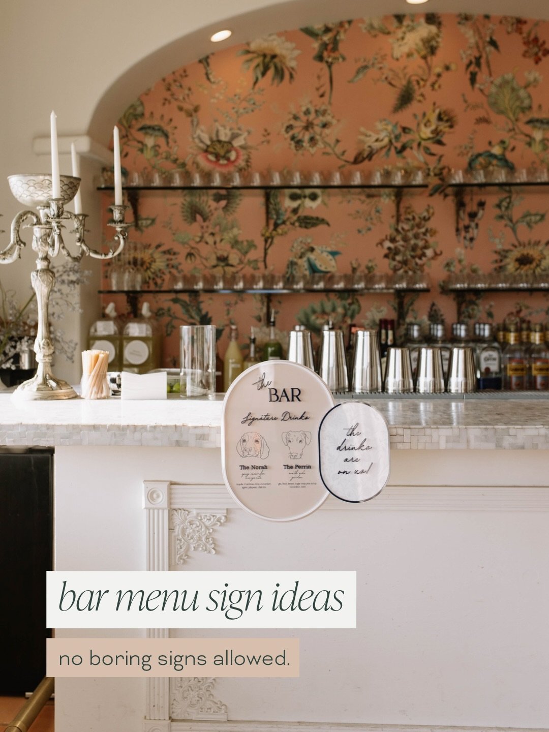 because &lsquo;open bar&rsquo; deserves better than printer paper. 😉 🤭 🍹

✨ this is my bar menu sign appreciation post. ✨ 

honestly feeling so grateful for the opportunity to stretch myself creatively! cheers to more fun collaborations in 2026! ?