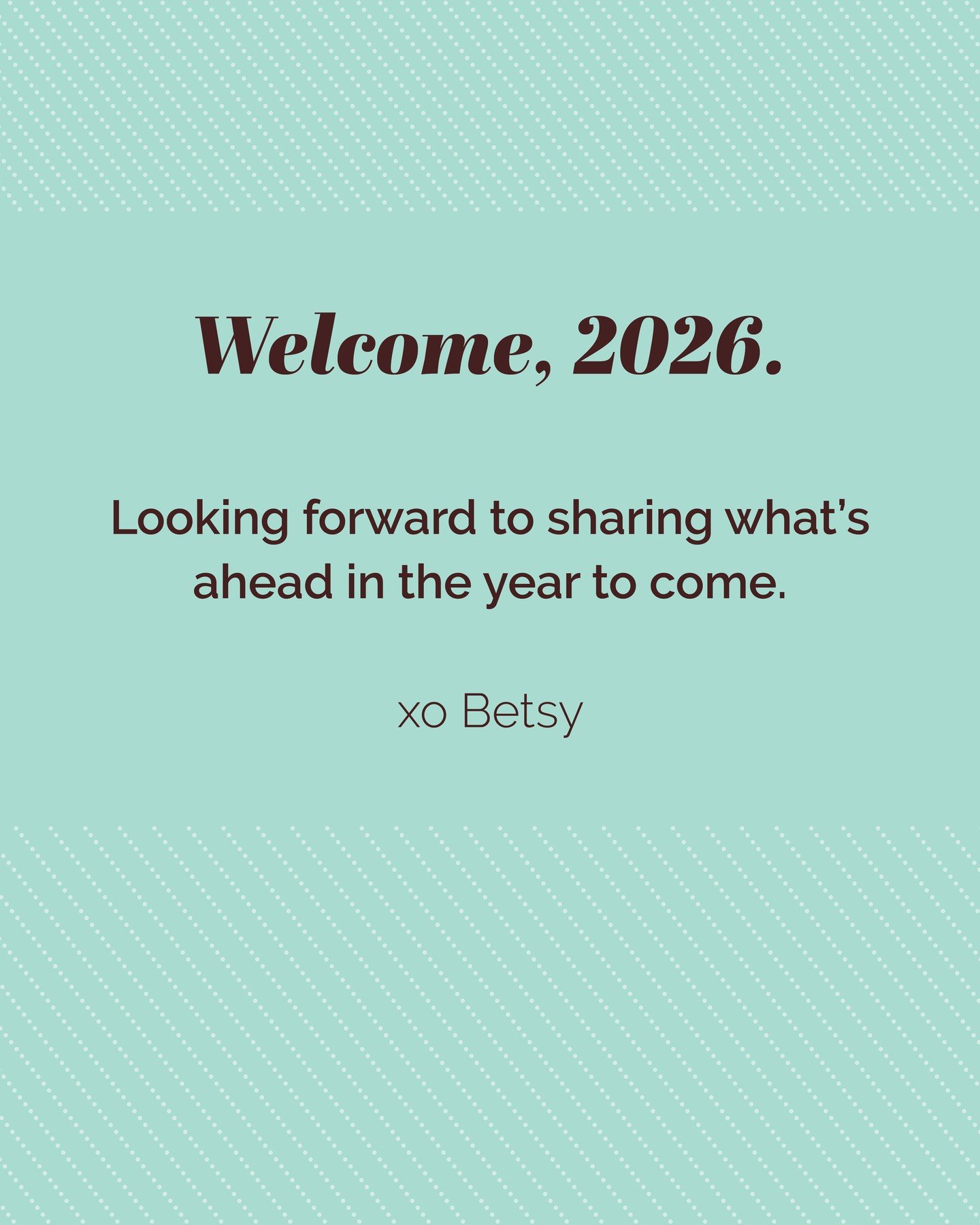 Here's to a productive and fulfilling 2026!