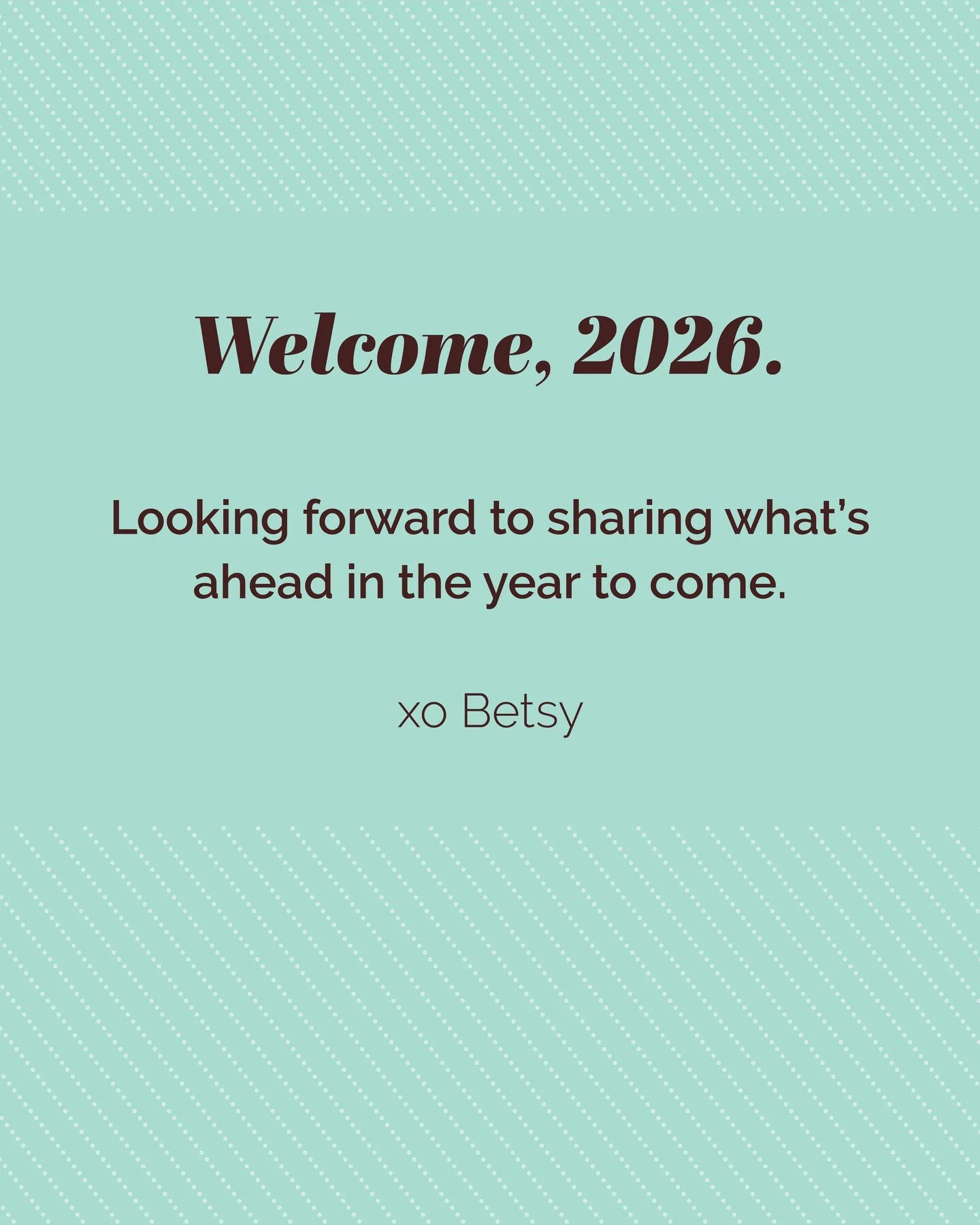 Here's to a productive and fulfilling 2026!