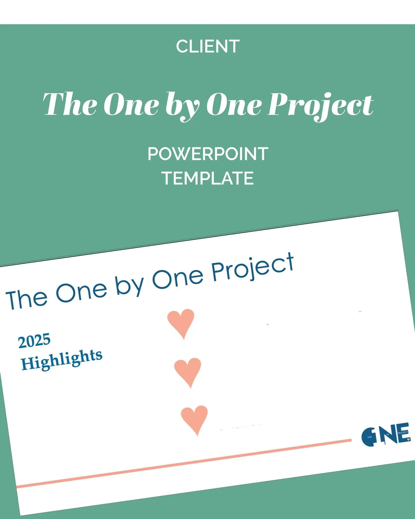Take 2&hellip;. Slide deck design for a @theonebyoneproject &hellip; these decks, most often created in PowerPoint, google slides or Canva, are often an essential for my smaller non profit clients!