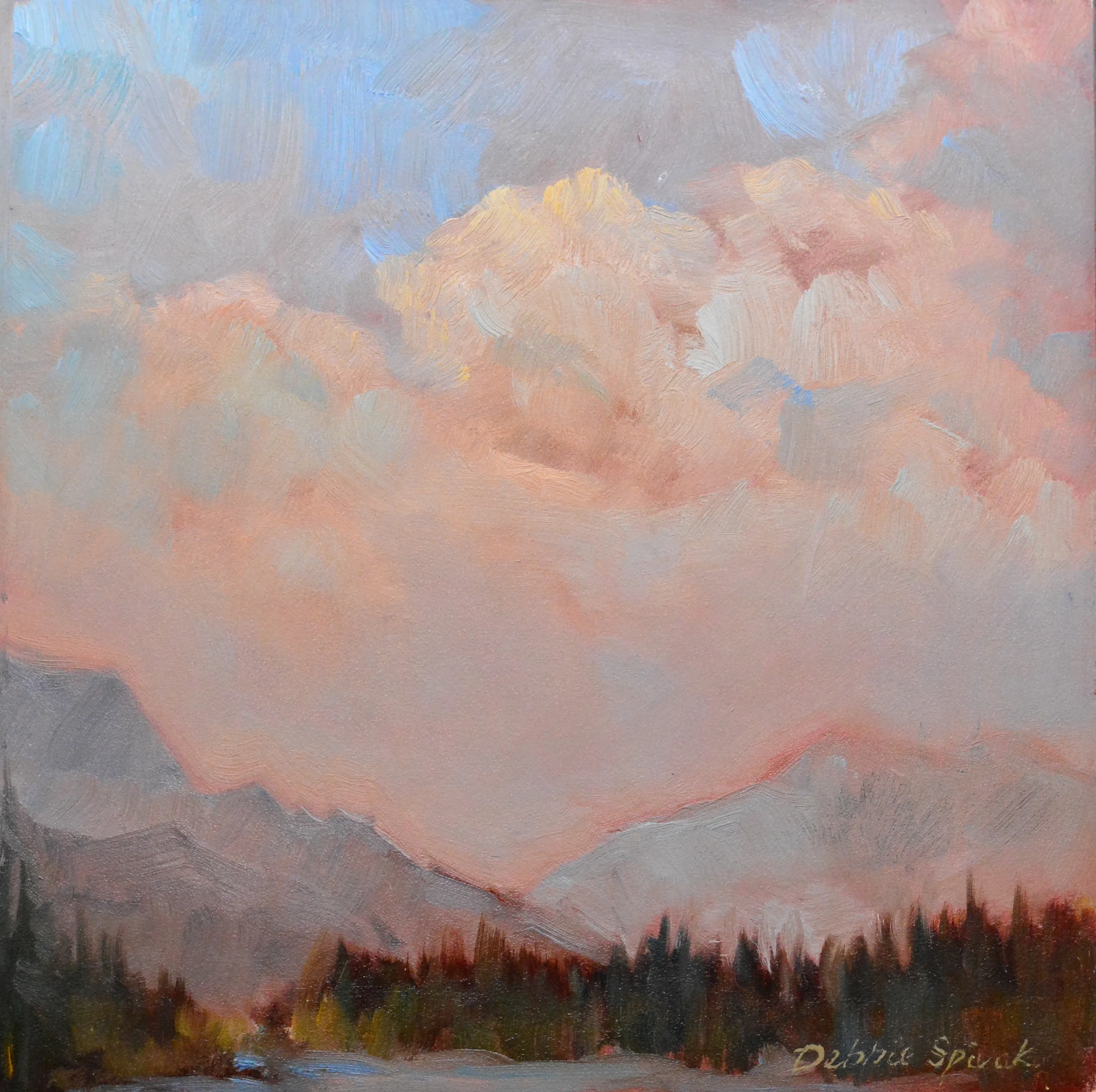 Mountain Haze - 8x8 oil