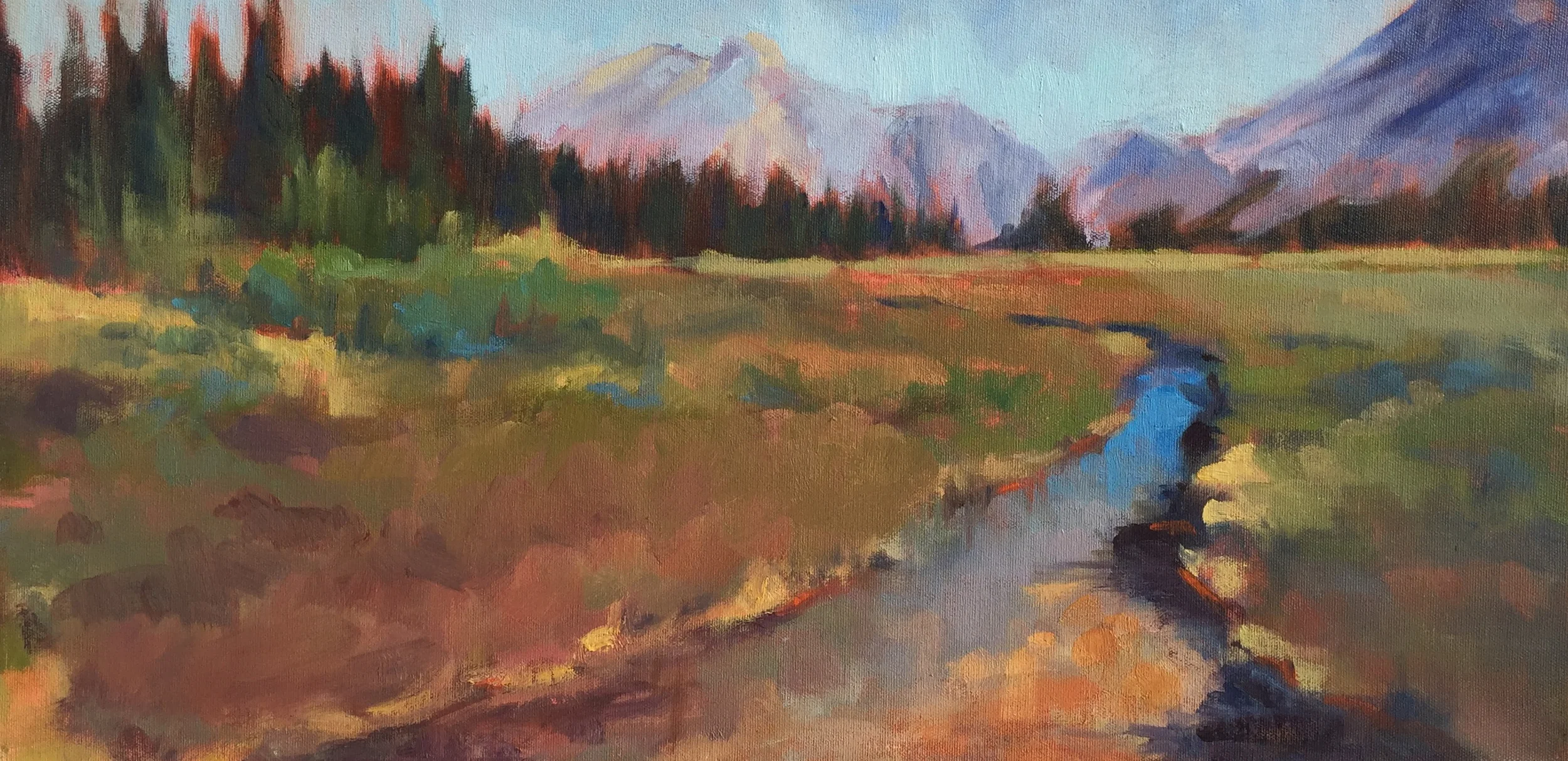 Summer Blue 24x12 oil