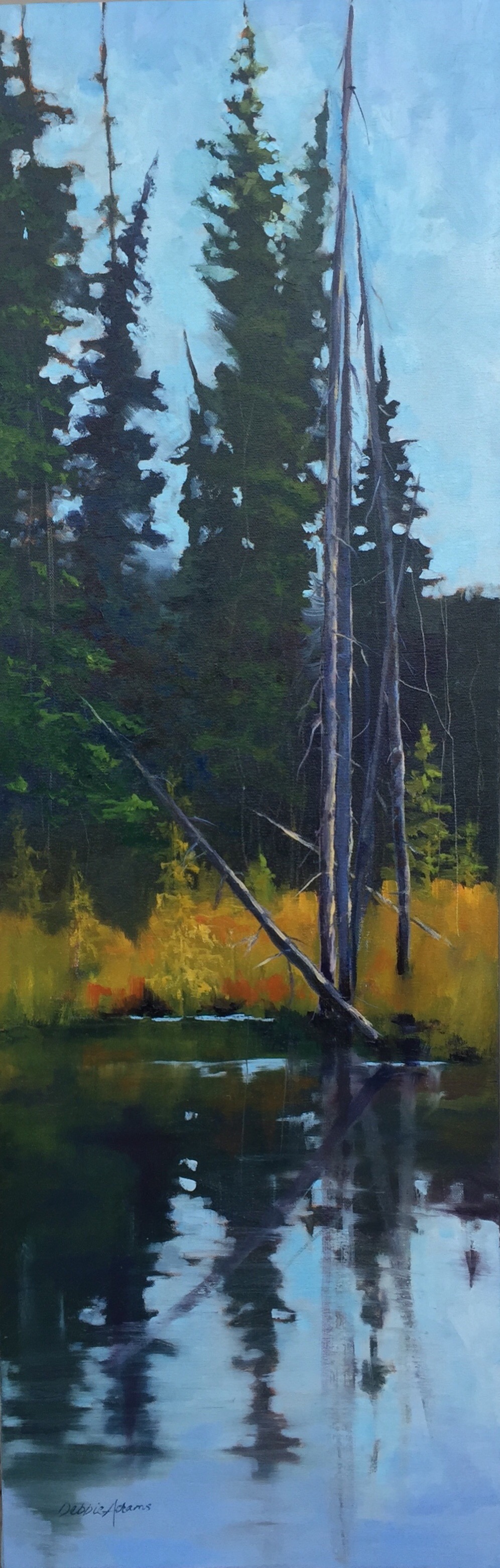Mountain Marsh - 12x36 oil