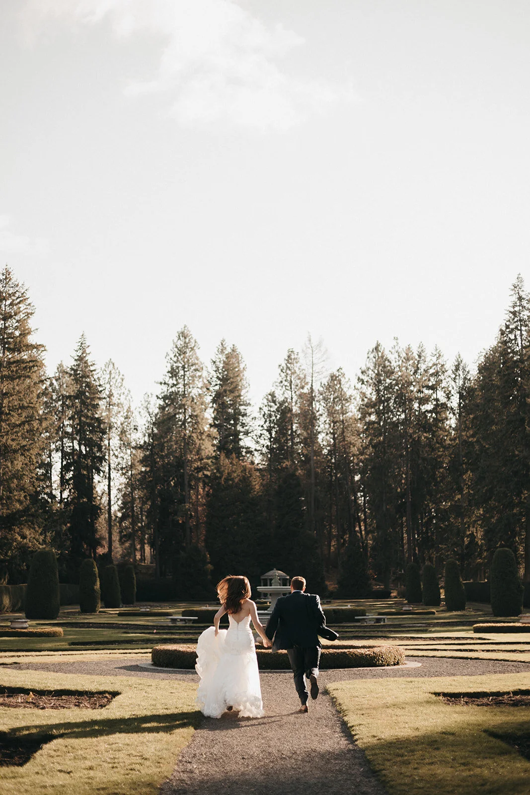 Emotional groom at Spokane wedding in Manito Park