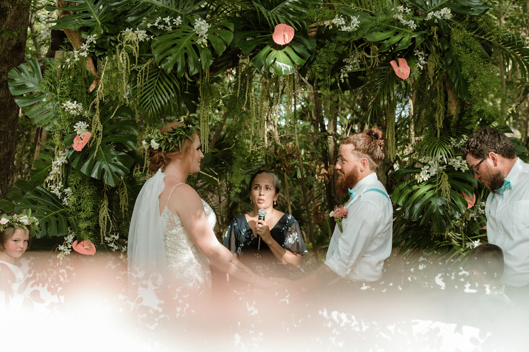 Wedding ceremony in the jungle, Playa Del Carmen, Mexico