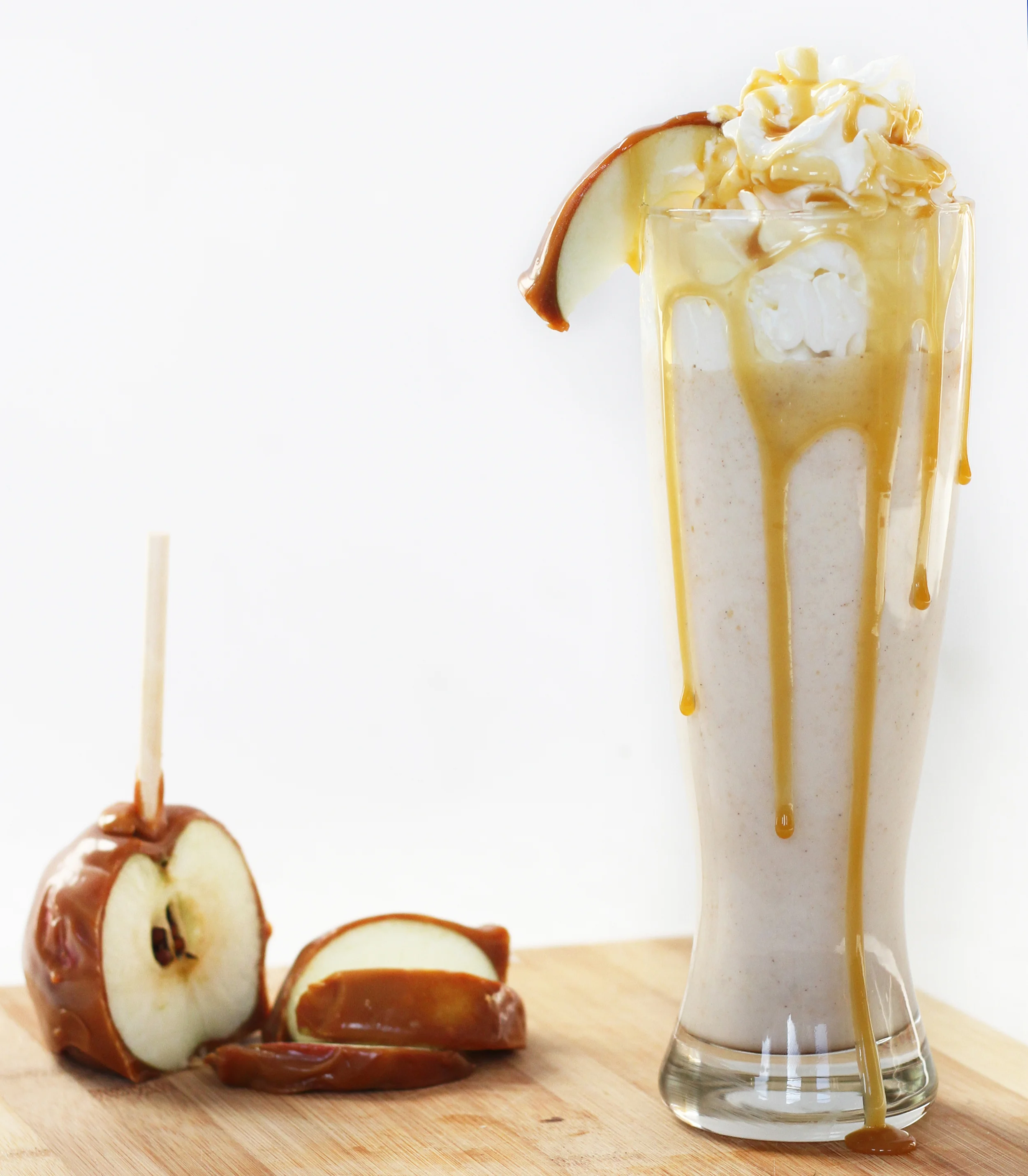 Caramel Apple Milkshake featured on Food Network Snapchat Discovery page