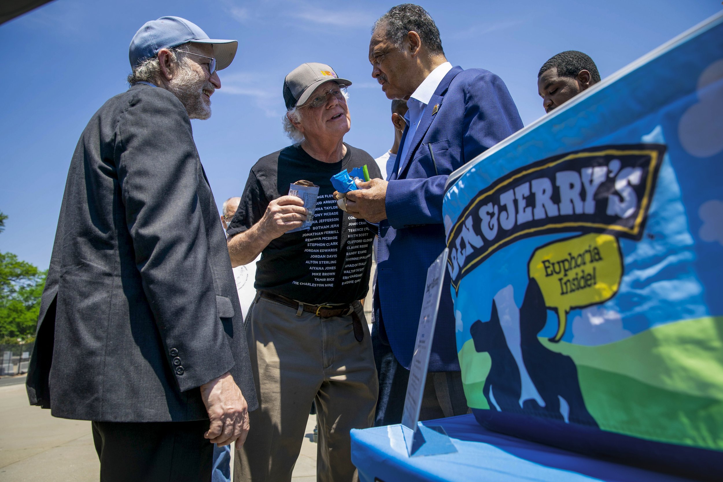 Ben &amp; Jerry eating Ben &amp; Jerry's.
