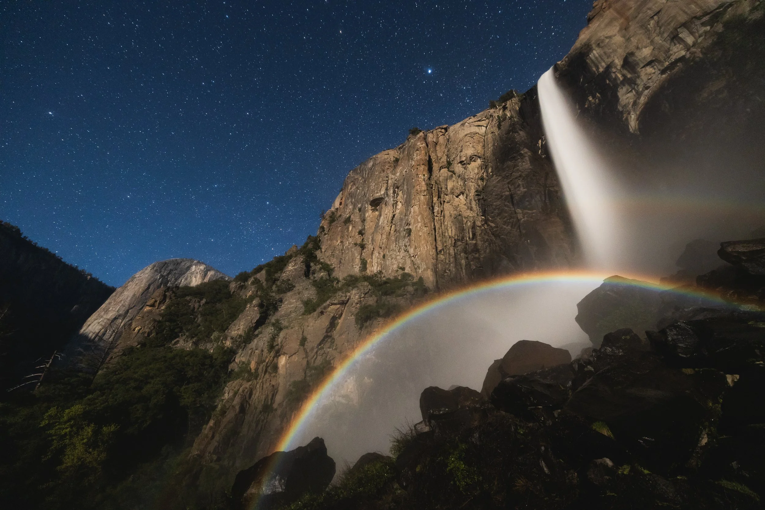 Bridalveil Fall Moonbow