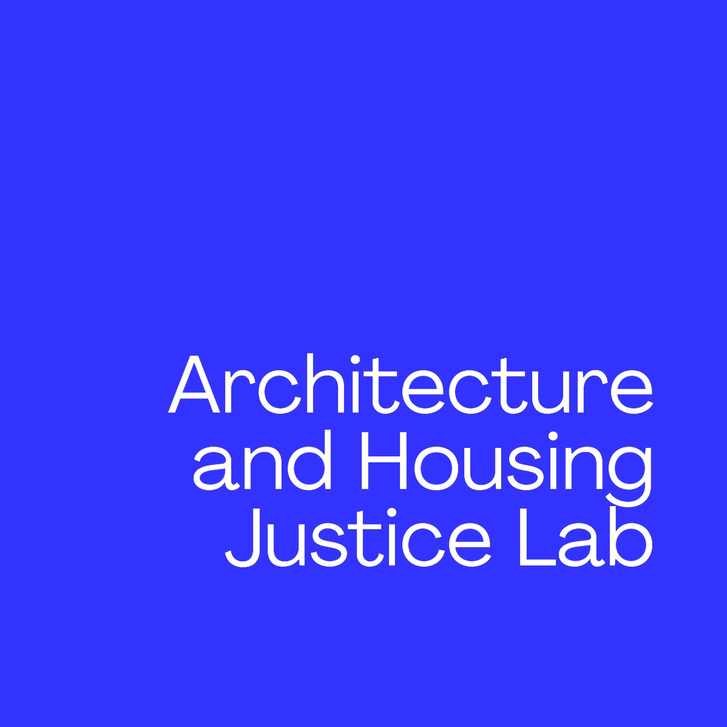 Architecture and Housing Justice Lab Color Logo