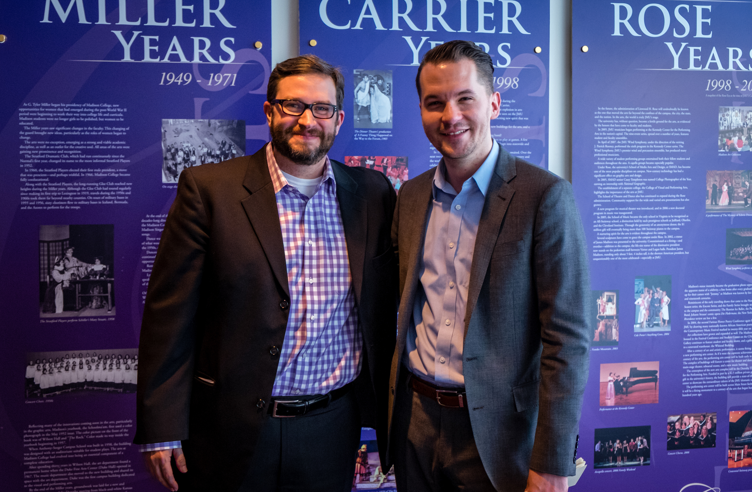 Ross with Dr. Chris Carrillo at James Madison University