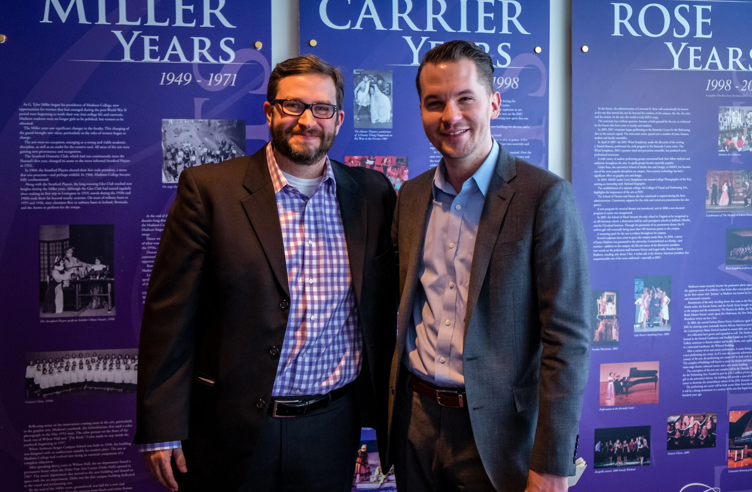 Ross with Dr. Chris Carrillo at James Madison University