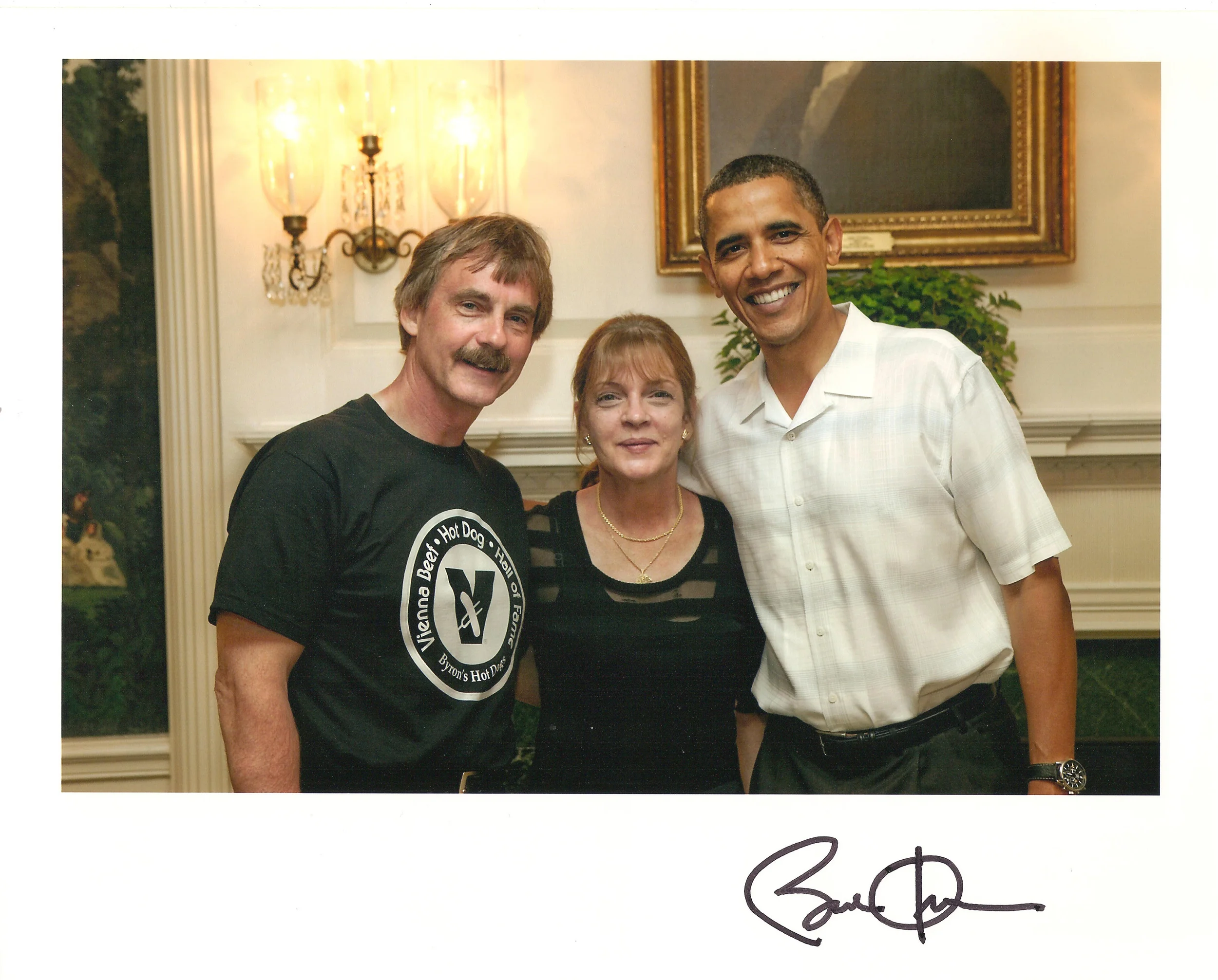 Mike and Ann with President Obama at the White House for the 2010 Taste of the States picnic.