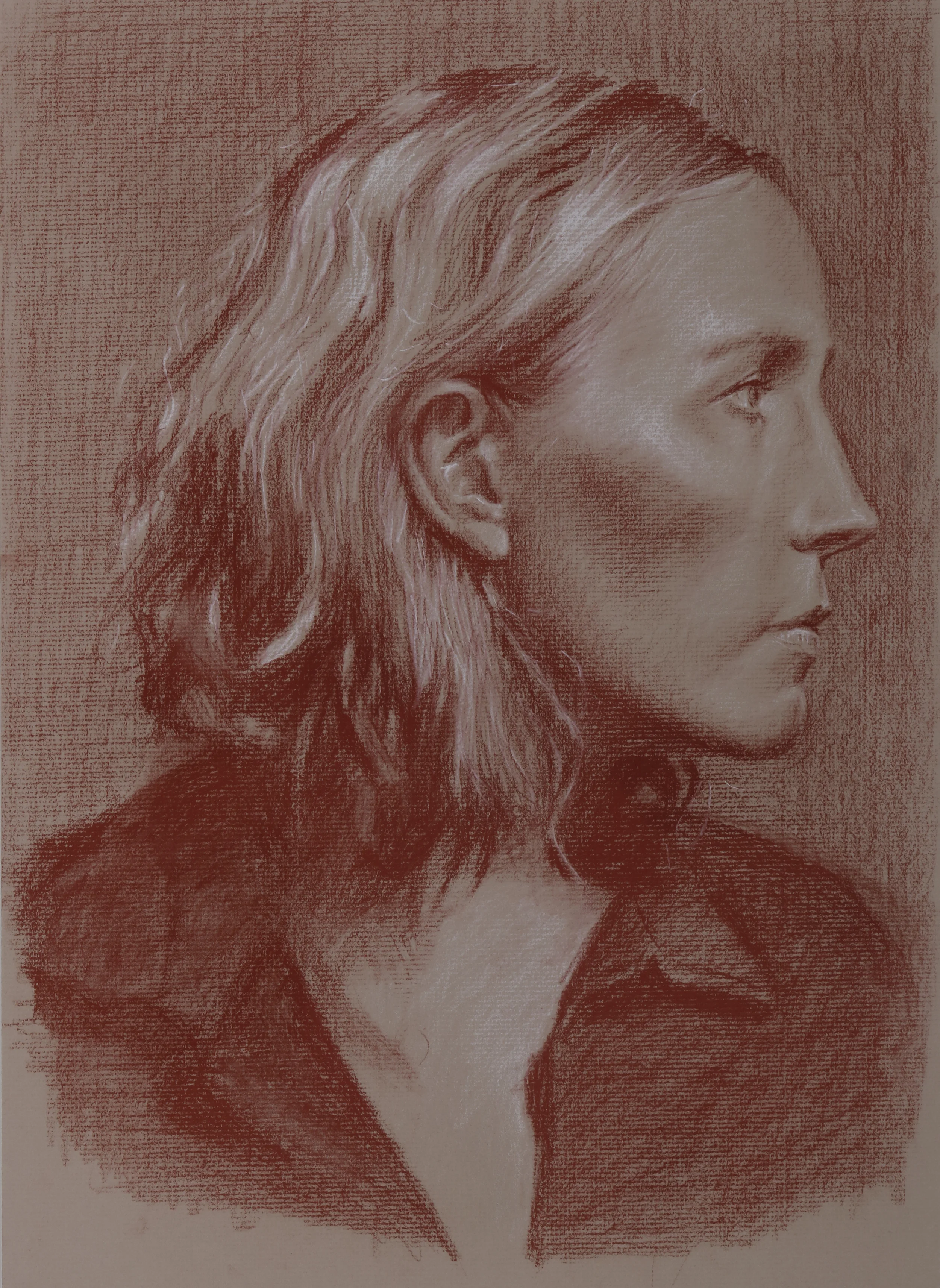 Portrait of a Woman in Profile