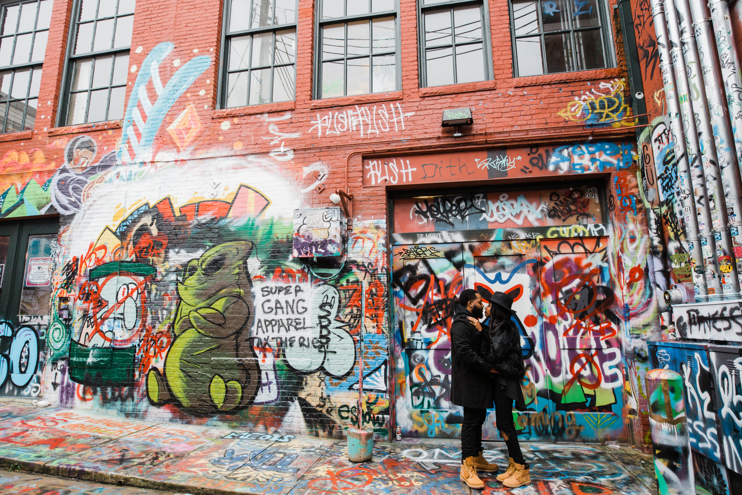 Creative Baltimore Graffiti Alley Engagement Session Megapixels Media Photography-10.jpg