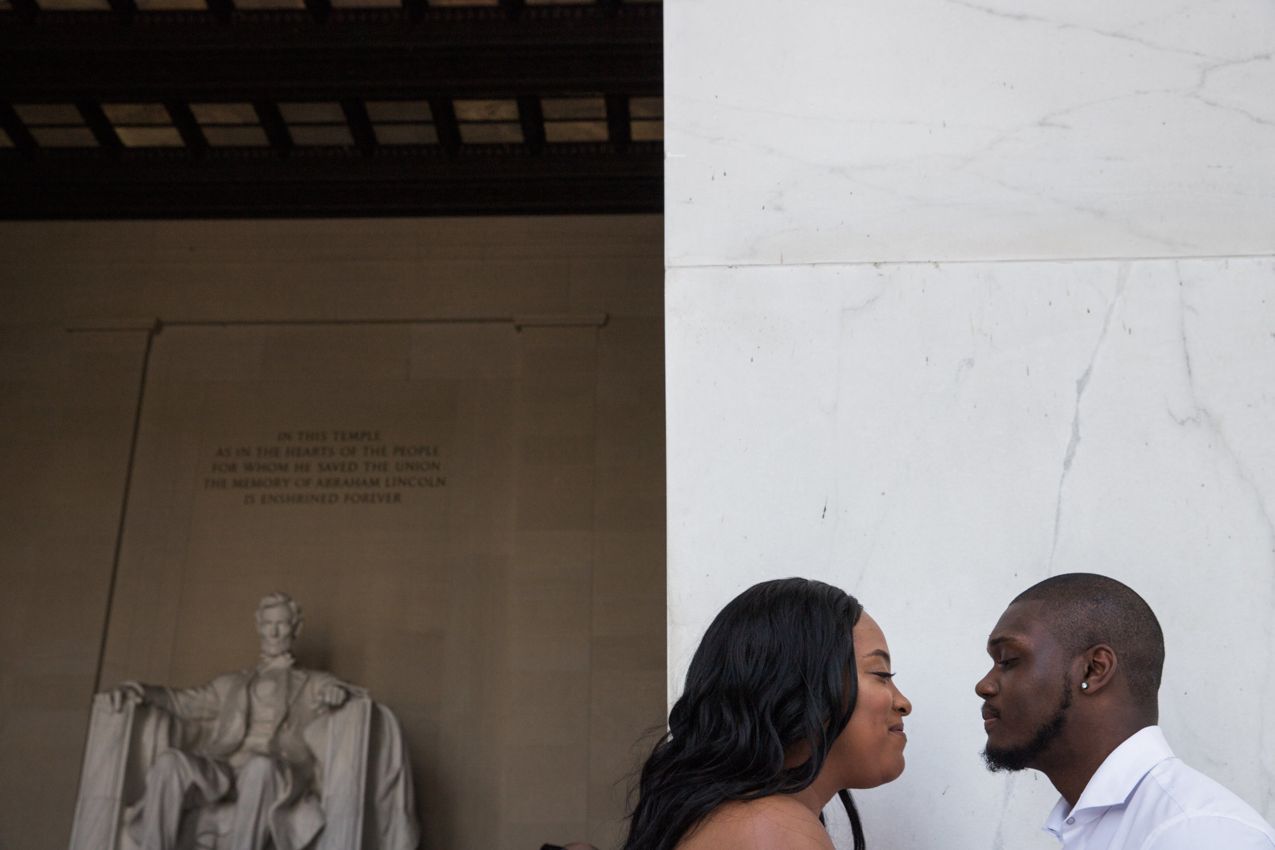 Top Engagement Photographs in Maryland by Megapixels Media Photography at the Lincoln Memorial.jpg