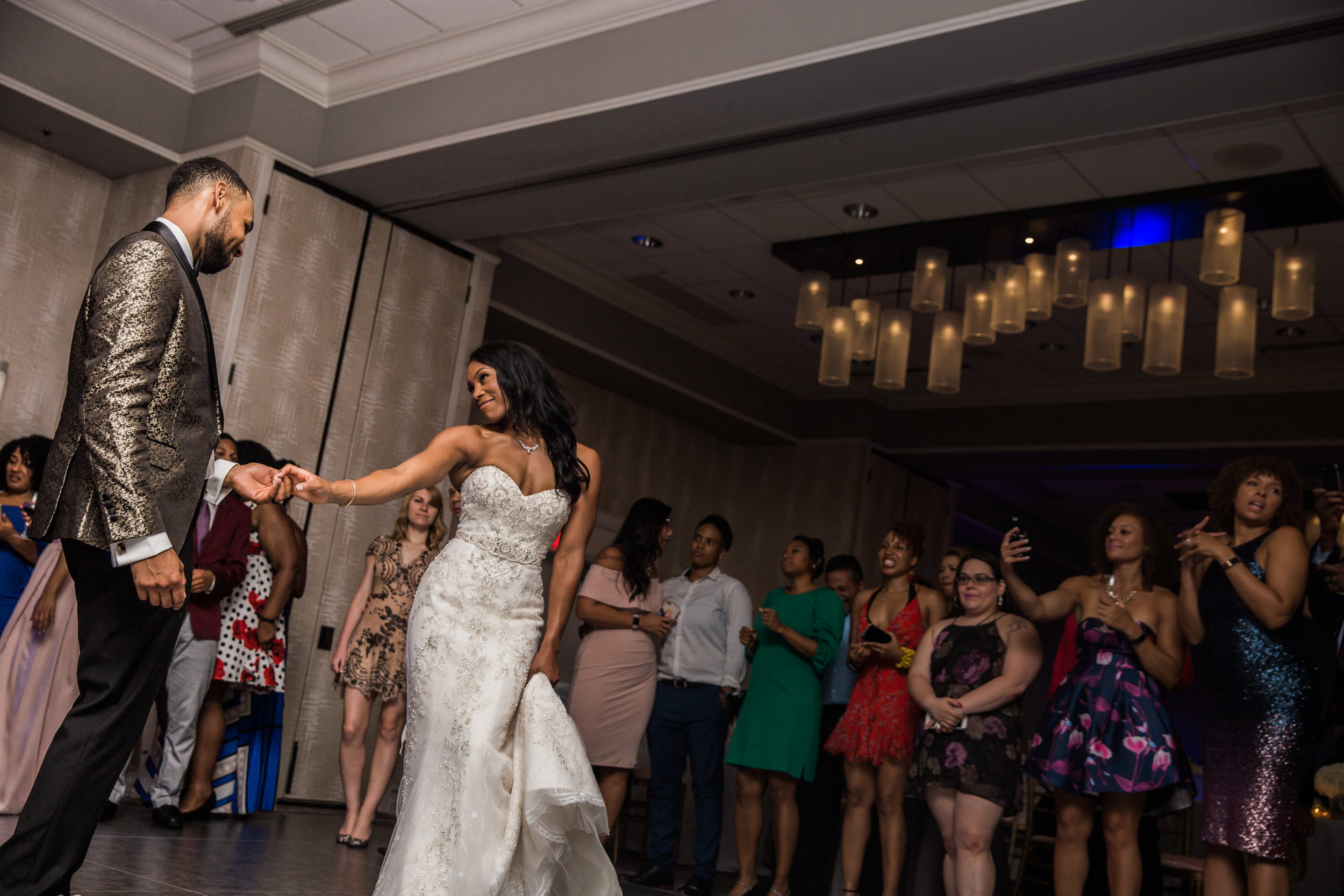 Black Wedding Photographer in Baltimore Megapixels Media black bride first dance.jpg