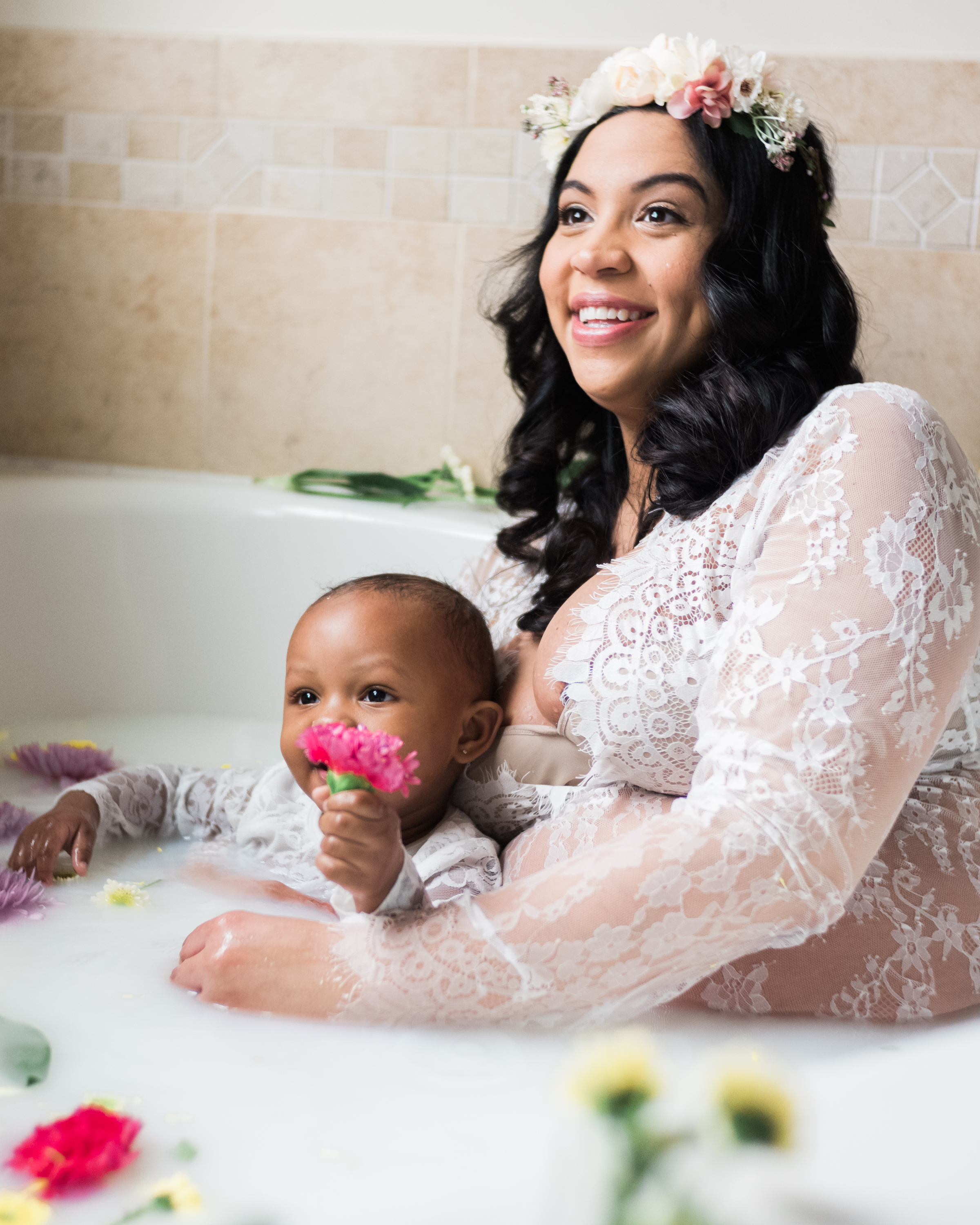 Best Ingredients for a Milk Bath Baltimore Black Mom Maternity Photographer Megapixels Media Photography-21.jpg