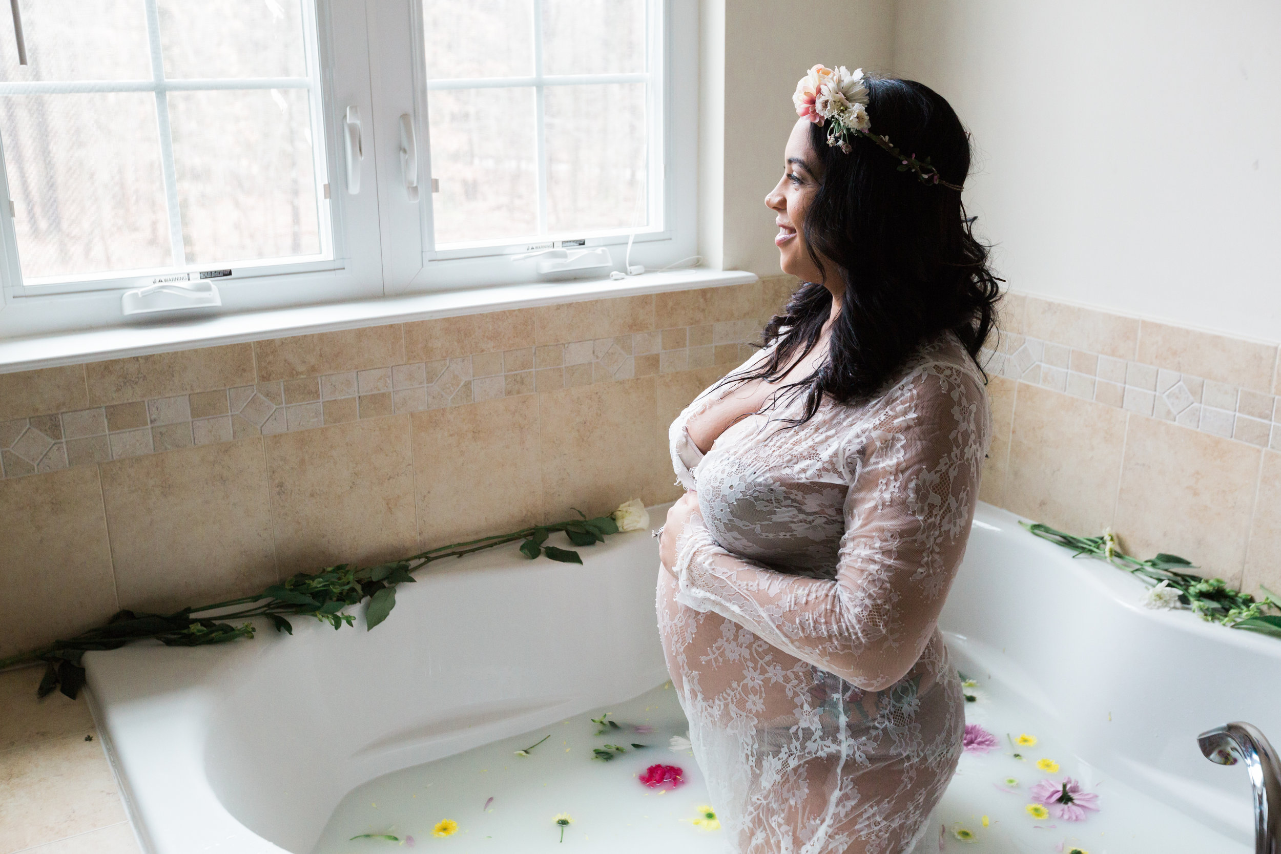 Best Ingredients for a Milk Bath Baltimore Black Mom Maternity Photographer Megapixels Media Photography-28.jpg