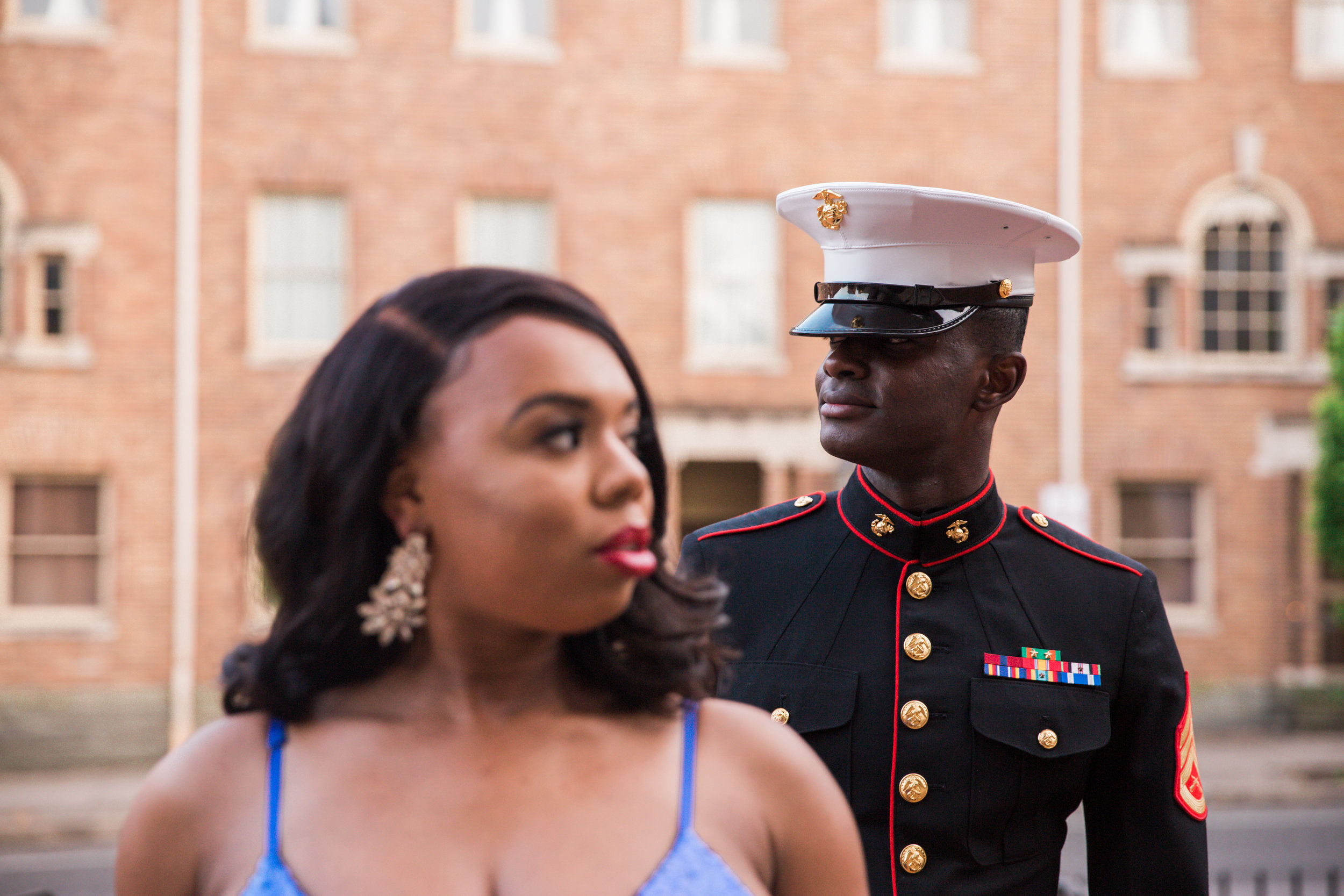 Royal Blue Marine Engagement Session Black Bride Wedding Photographers Megapixels Media Baltimore Maryland Photographers-27.jpg