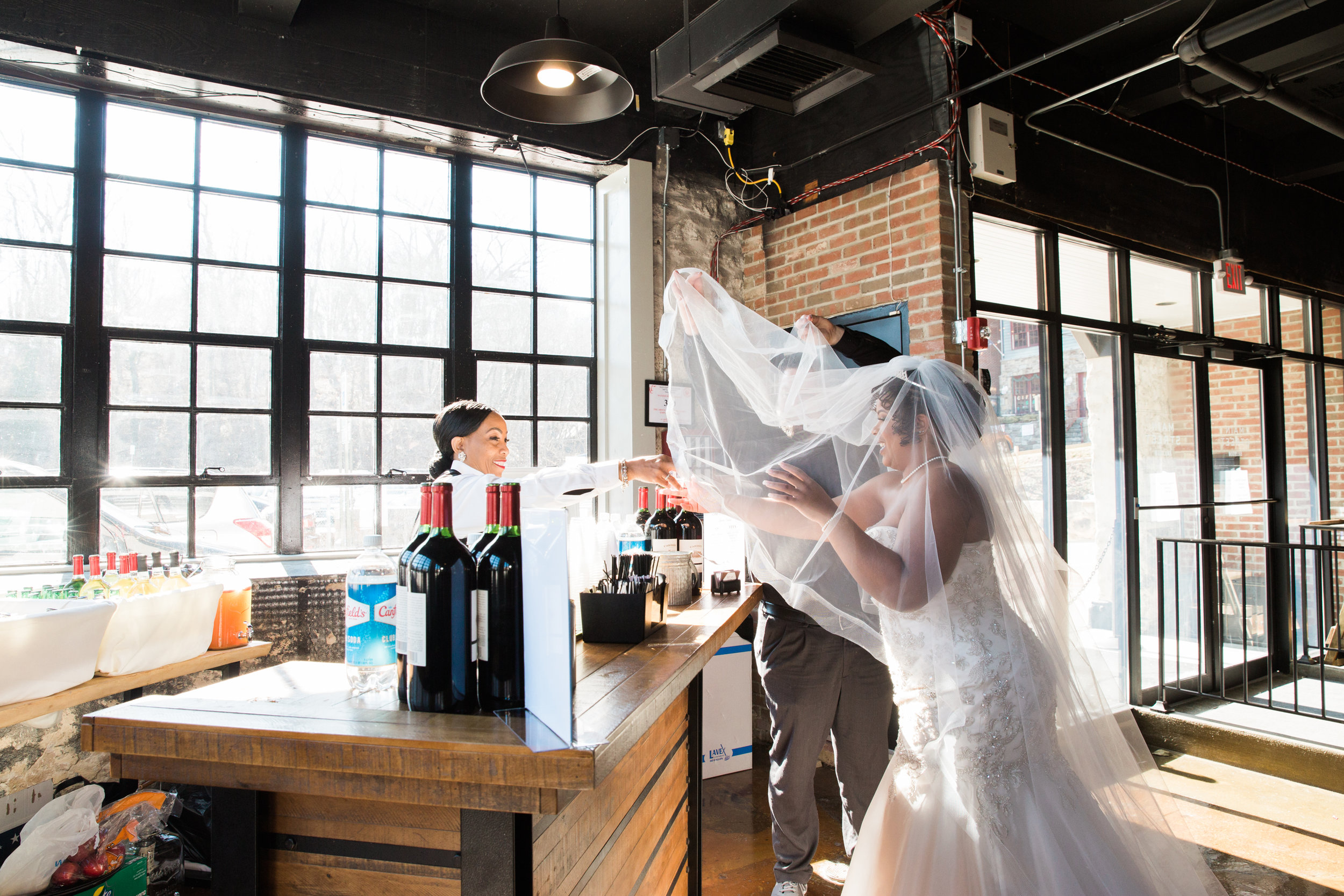 Main Street Ballroom Wedding Ellicott City Wedding Photographer Megapixels Media Photography Black Natural Hair Bride Black Bridesmaid Dresses (25 of 78).jpg