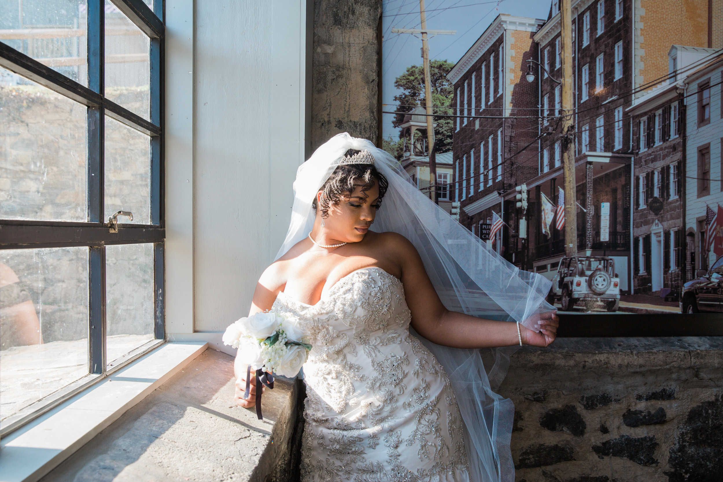 Main Street Ballroom Wedding Ellicott City Wedding Photographer Megapixels Media Photography Black Natural Hair Bride Black Bridesmaid Dresses (41 of 78).jpg