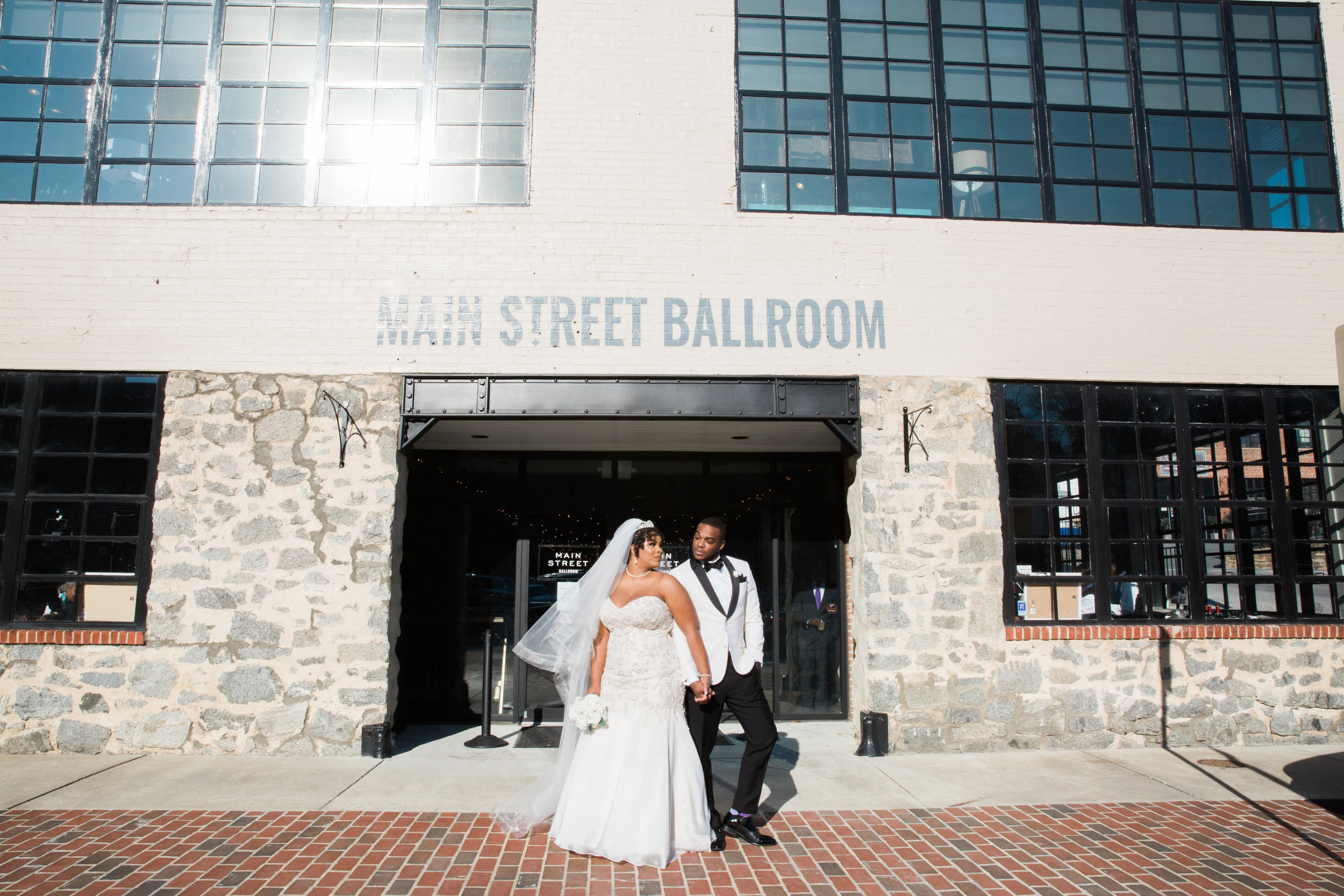 Main Street Ballroom Wedding Ellicott City Wedding Photographer Megapixels Media Photography Black Natural Hair Bride Black Bridesmaid Dresses (46 of 78).jpg