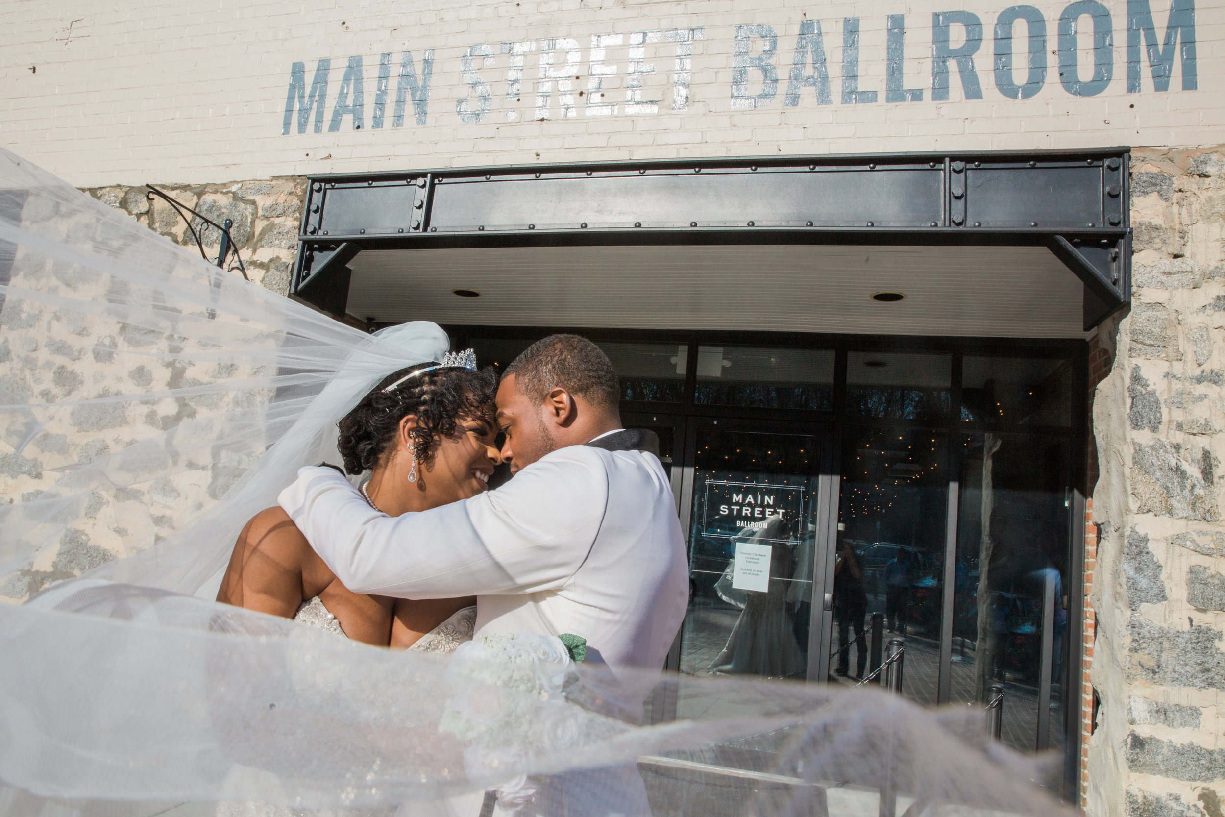 Main Street Ballroom Wedding Ellicott City Wedding Photographer Megapixels Media Photography Black Natural Hair Bride Black Bridesmaid Dresses (49 of 78).jpg