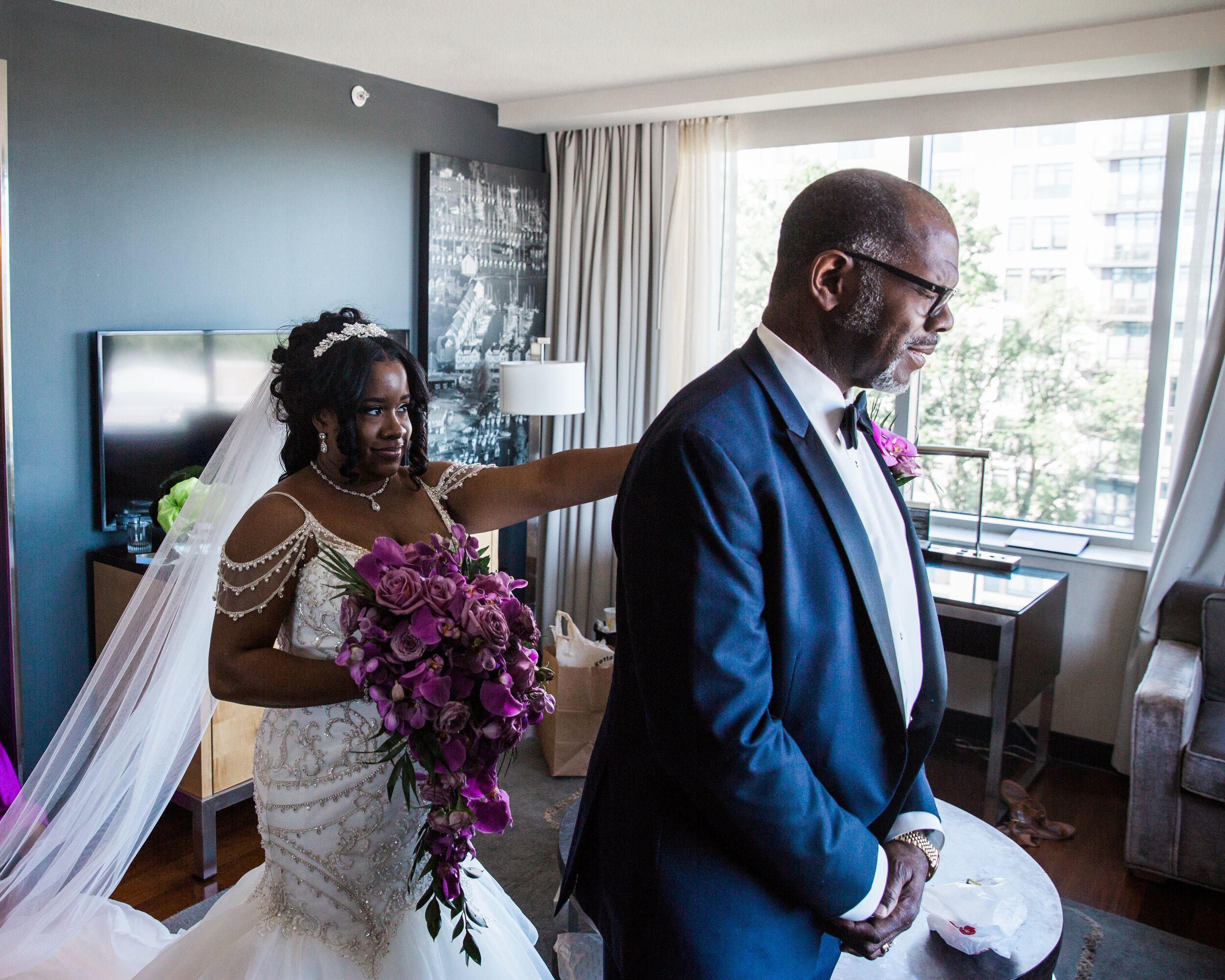 Beautiful Purple Wedding at The Hotel Arundel Preserve Megapixels Media Black Bride in Baltimore Maryland DC Photographers (57 of 133).jpg
