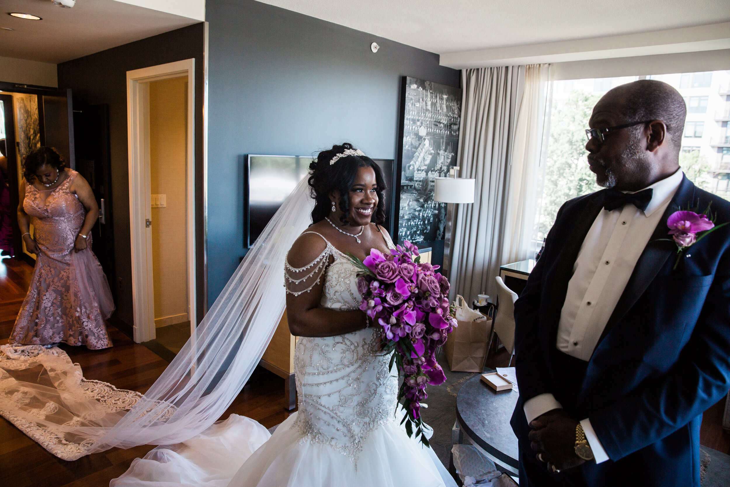 Beautiful Purple Wedding at The Hotel Arundel Preserve Megapixels Media Black Bride in Baltimore Maryland DC Photographers (58 of 133).jpg