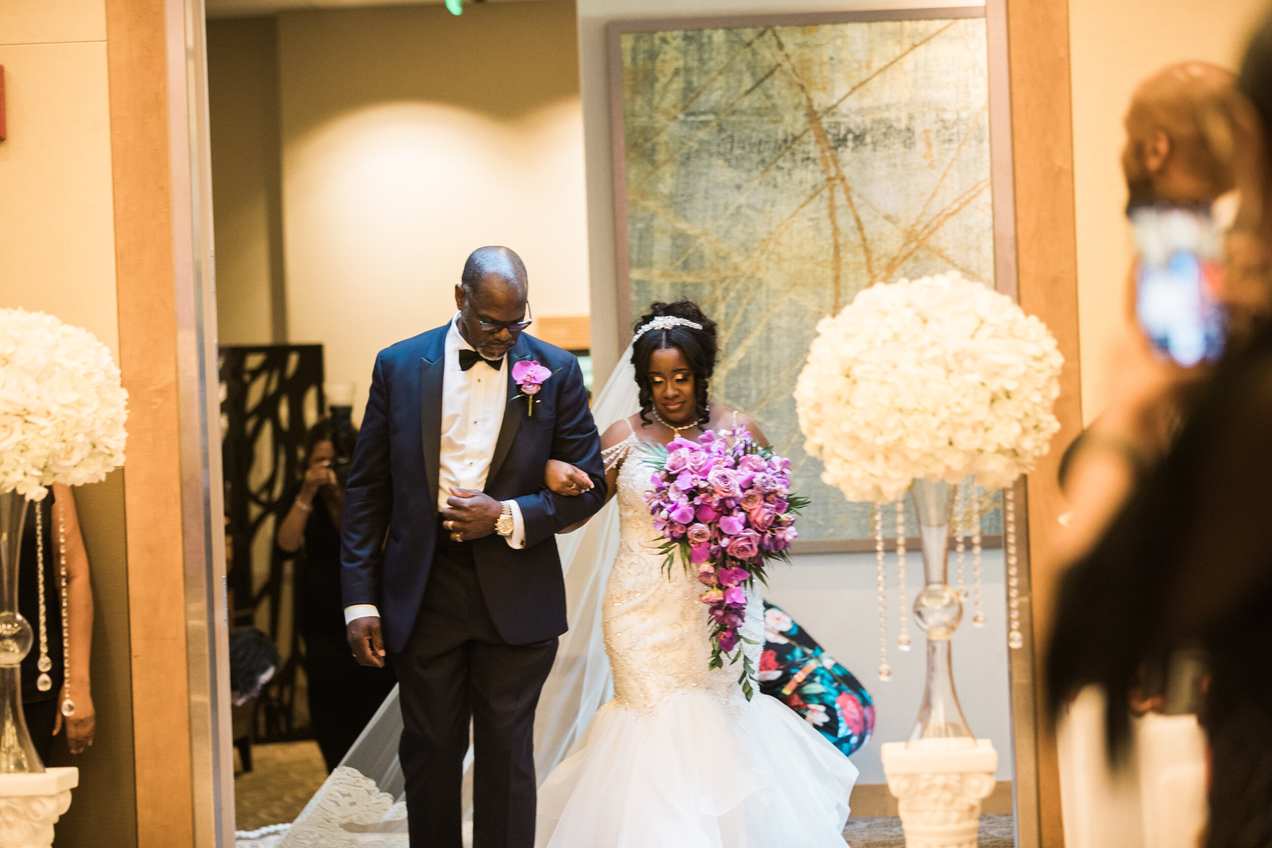 Beautiful Purple Wedding at The Hotel Arundel Preserve Megapixels Media Black Bride in Baltimore Maryland DC Photographers (65 of 133).jpg