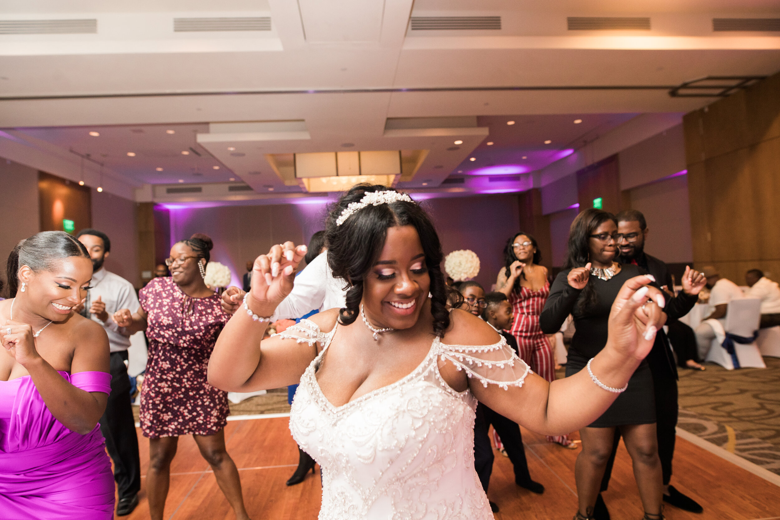 Beautiful Purple Wedding at The Hotel Arundel Preserve Megapixels Media Black Bride in Baltimore Maryland DC Photographers (122 of 133).jpg