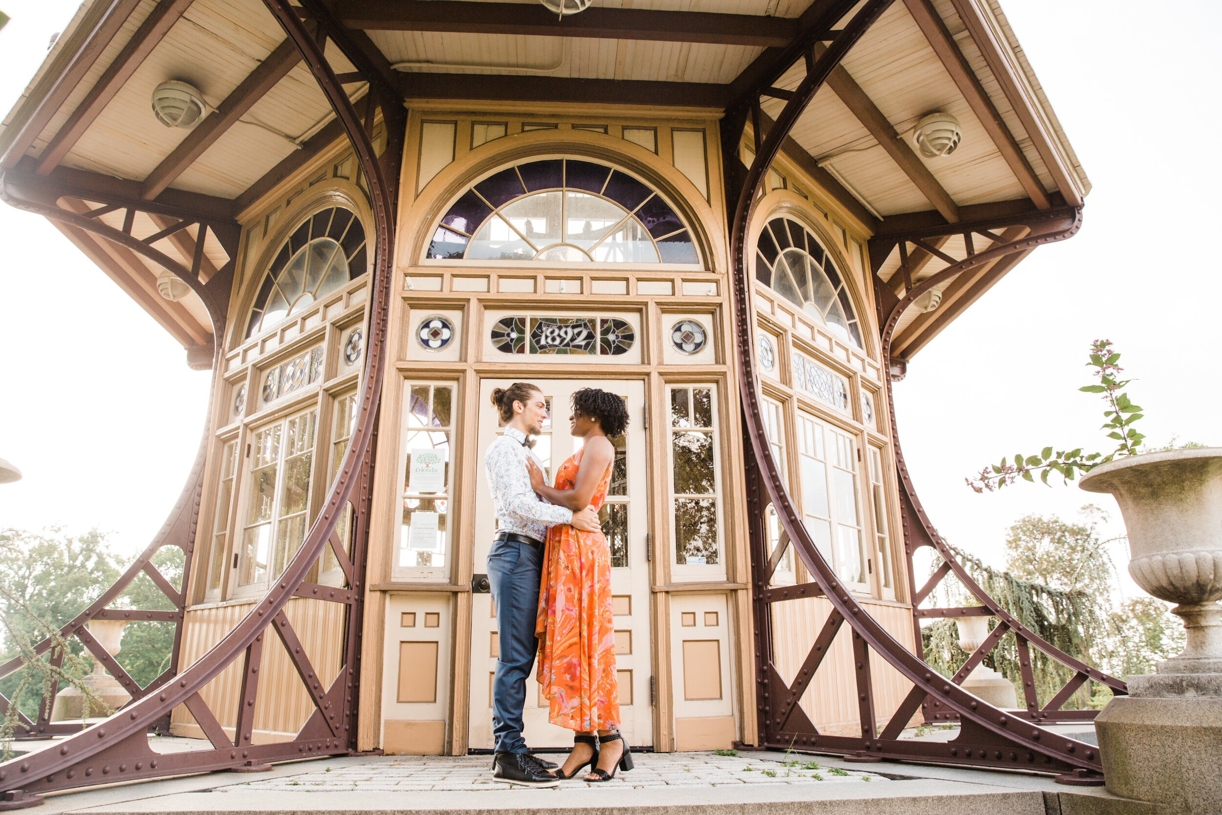 Golden Hour Engagement Session in Baltimore Maryland Patterson Park Pagoda DC Wedding Photographers Megapixels Media Photography and Videography Mixed Couple Multiracial Bride and Groom-1.jpg