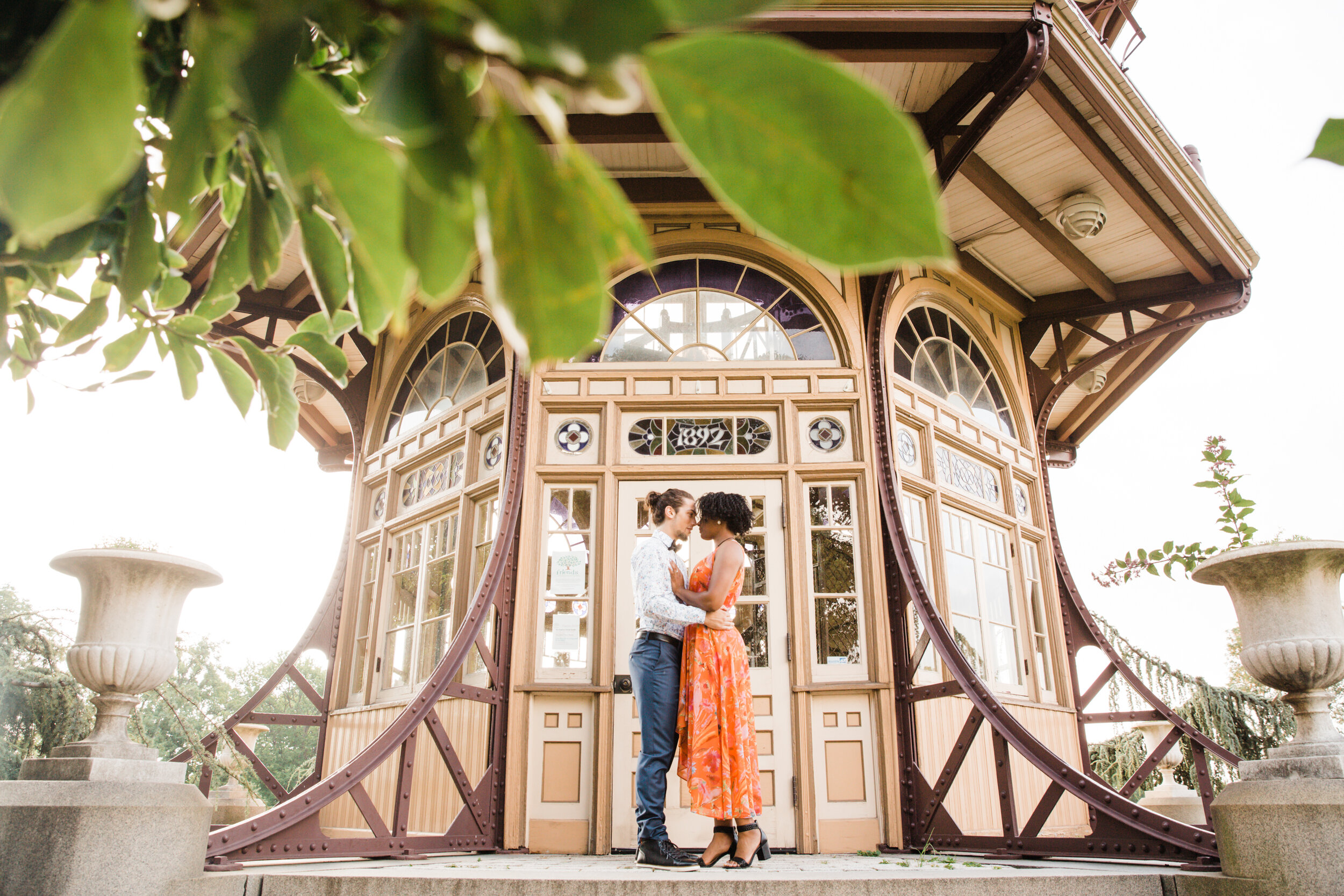 Golden Hour Engagement Session in Baltimore Maryland Patterson Park Pagoda DC Wedding Photographers Megapixels Media Photography and Videography Mixed Couple Multiracial Bride and Groom-3.jpg