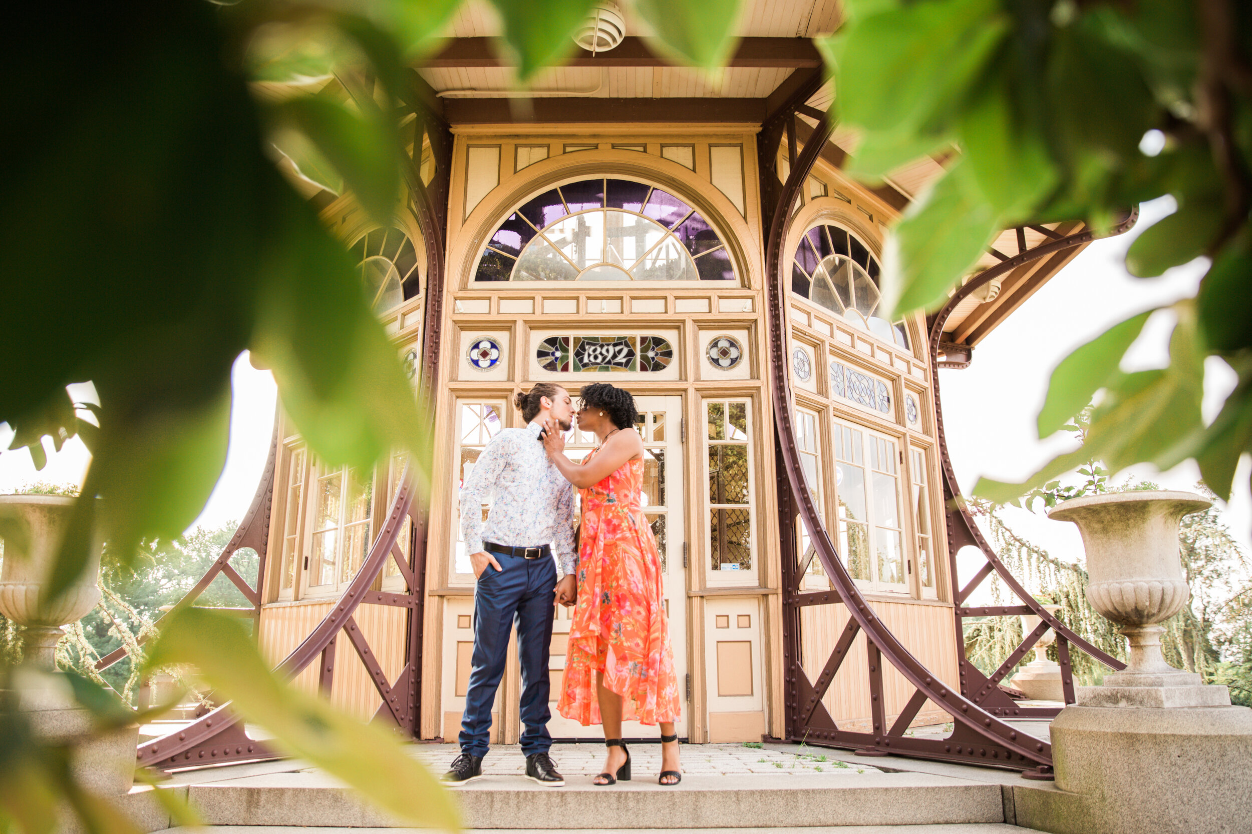 Golden Hour Engagement Session in Baltimore Maryland Patterson Park Pagoda DC Wedding Photographers Megapixels Media Photography and Videography Mixed Couple Multiracial Bride and Groom-7.jpg