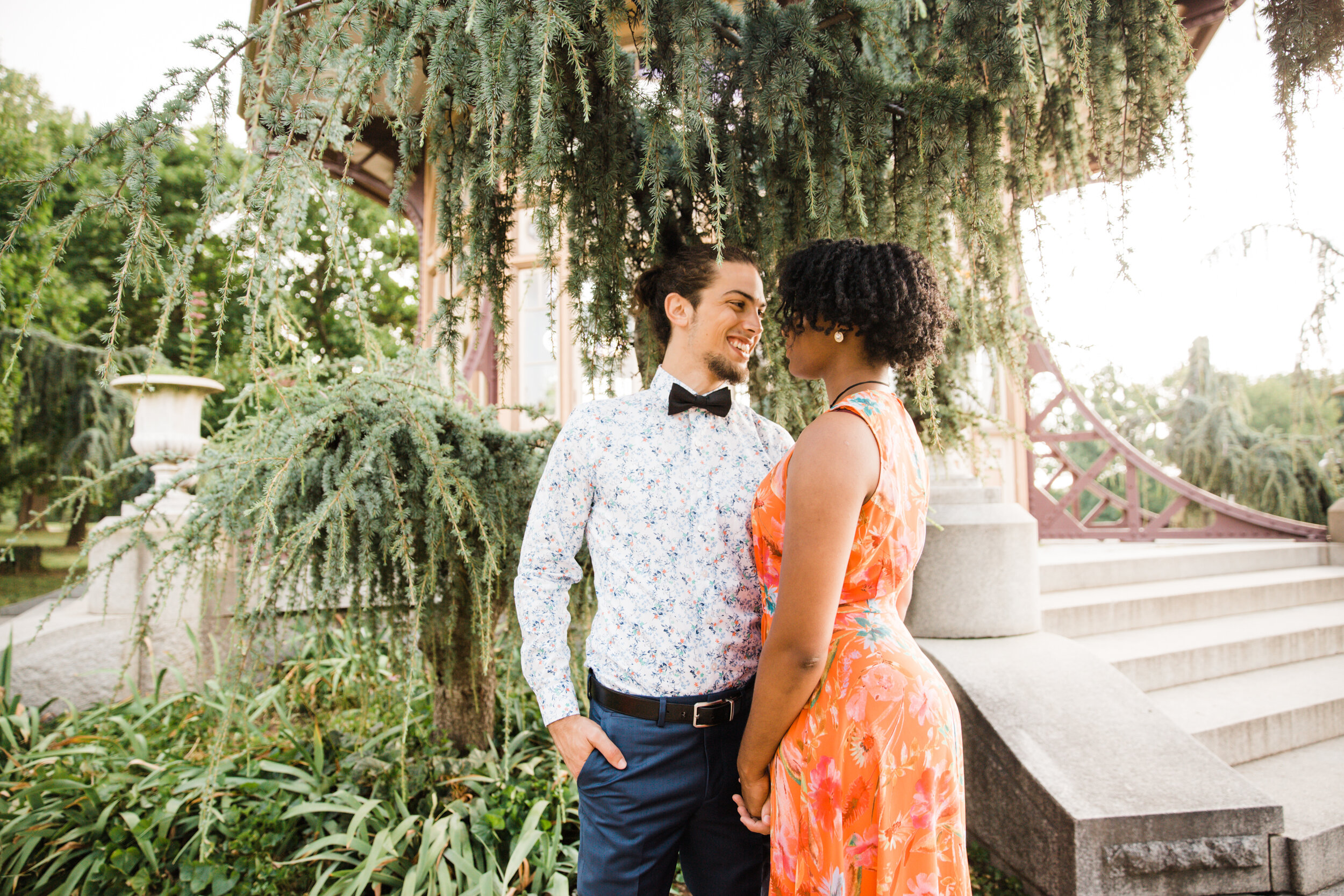 Golden Hour Engagement Session in Baltimore Maryland Patterson Park Pagoda DC Wedding Photographers Megapixels Media Photography and Videography Mixed Couple Multiracial Bride and Groom-21.jpg
