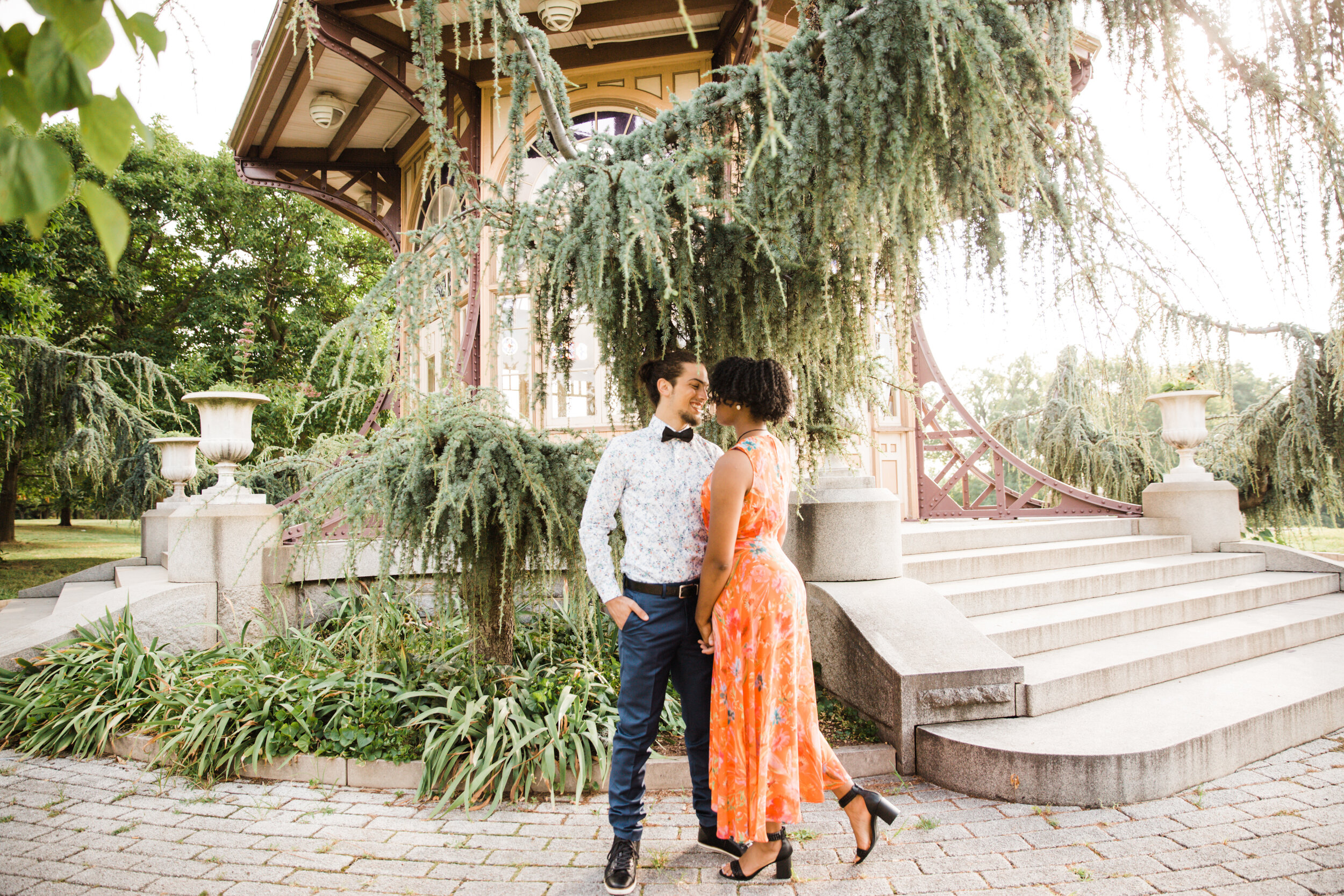 Golden Hour Engagement Session in Baltimore Maryland Patterson Park Pagoda DC Wedding Photographers Megapixels Media Photography and Videography Mixed Couple Multiracial Bride and Groom-23.jpg