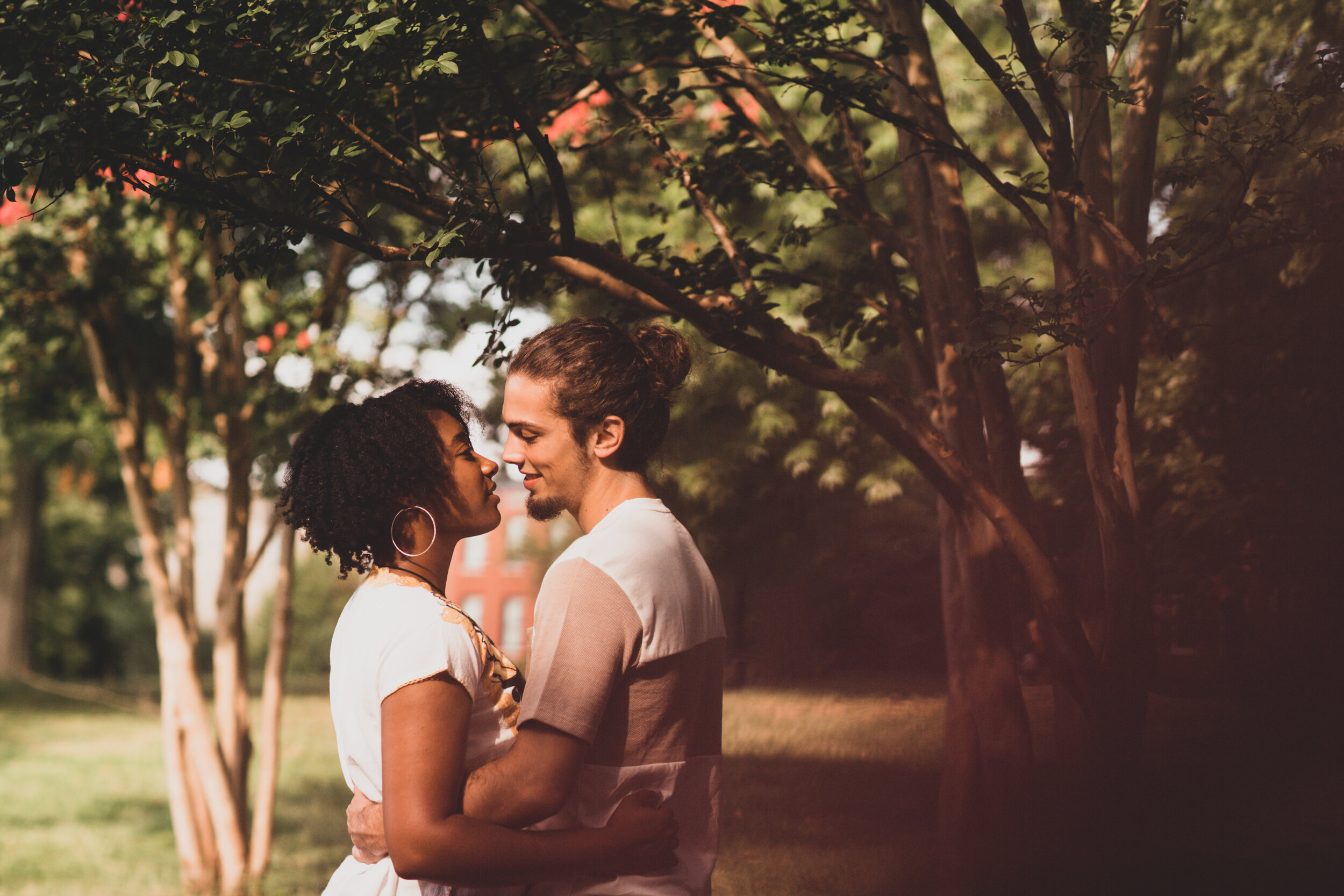 Golden Hour Engagement Session in Baltimore Maryland Patterson Park Pagoda DC Wedding Photographers Megapixels Media Photography and Videography Mixed Couple Multiracial Bride and Groom-40.jpg