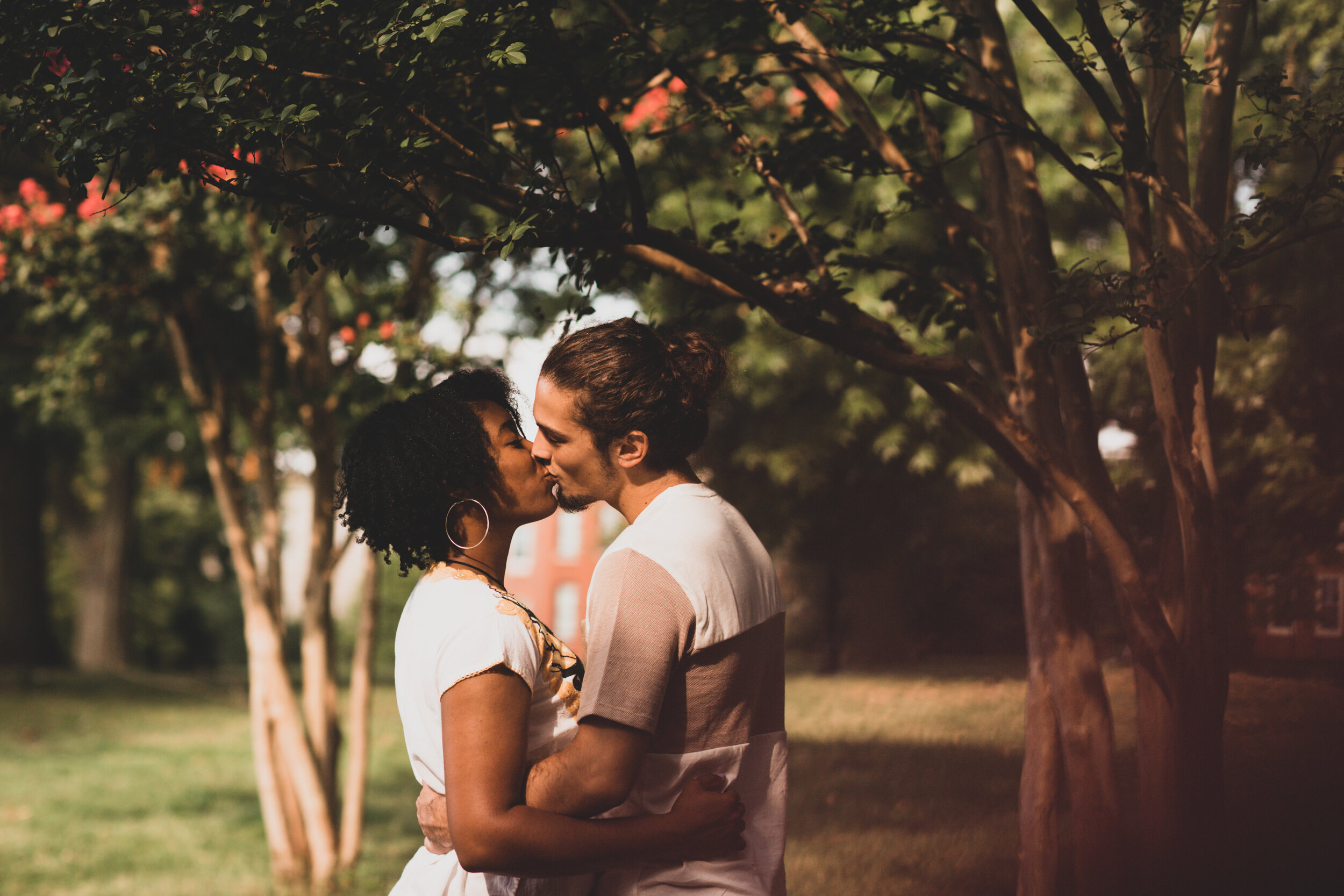 Golden Hour Engagement Session in Baltimore Maryland Patterson Park Pagoda DC Wedding Photographers Megapixels Media Photography and Videography Mixed Couple Multiracial Bride and Groom-41.jpg