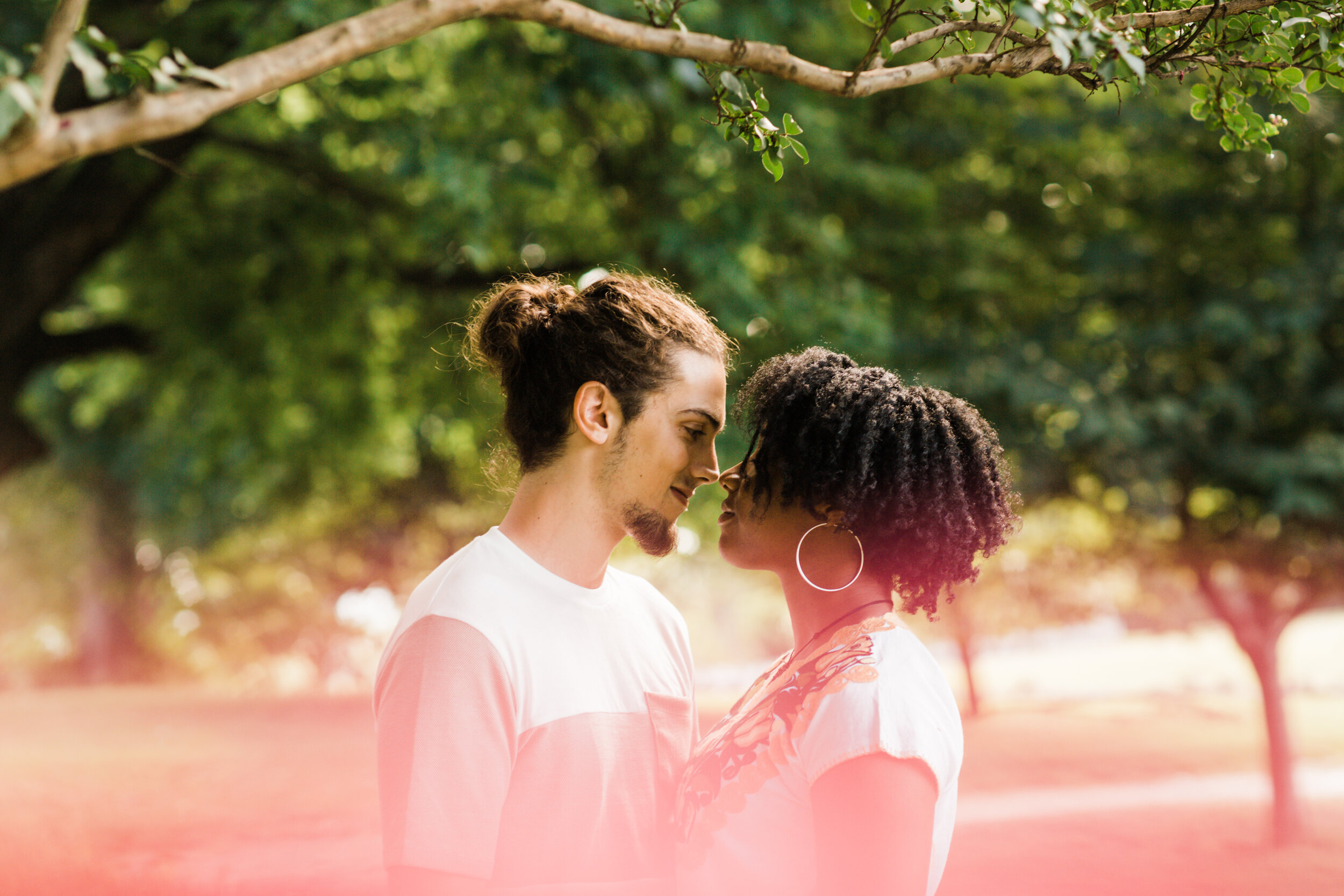 Golden Hour Engagement Session in Baltimore Maryland Patterson Park Pagoda DC Wedding Photographers Megapixels Media Photography and Videography Mixed Couple Multiracial Bride and Groom-43.jpg