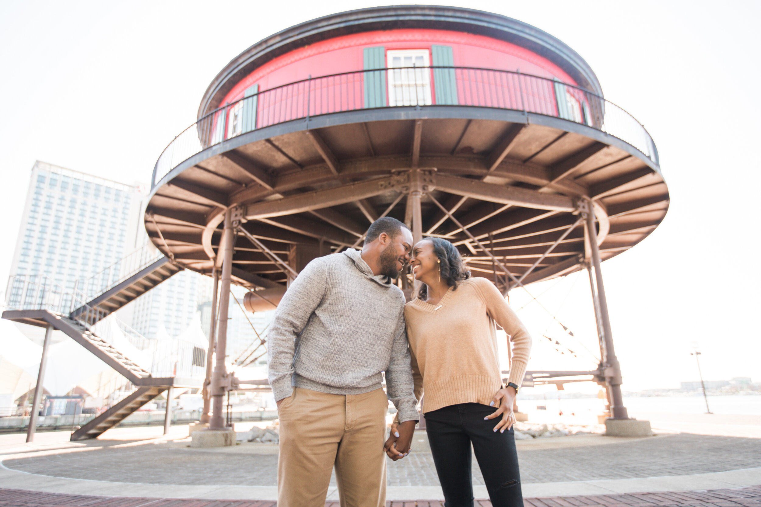 Engagement Session at Pier 5 in Baltimore Maryland shot by Megapixels Media Photography Best Wedding Photographers in Maryland How Long Should Engagement Sessions be-1.jpg