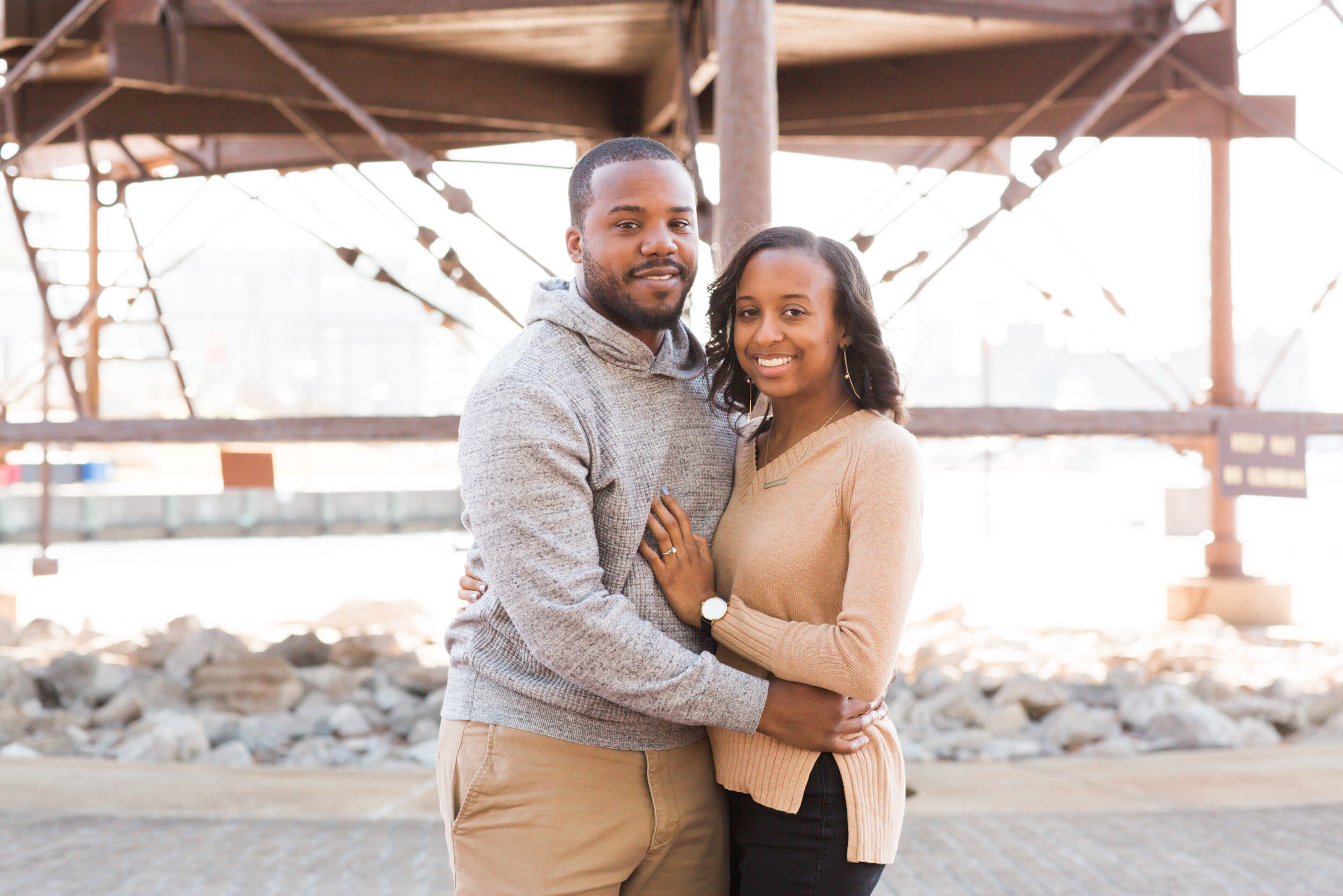 Engagement Session at Pier 5 in Baltimore Maryland shot by Megapixels Media Photography Best Wedding Photographers in Maryland How Long Should Engagement Sessions be-2.jpg
