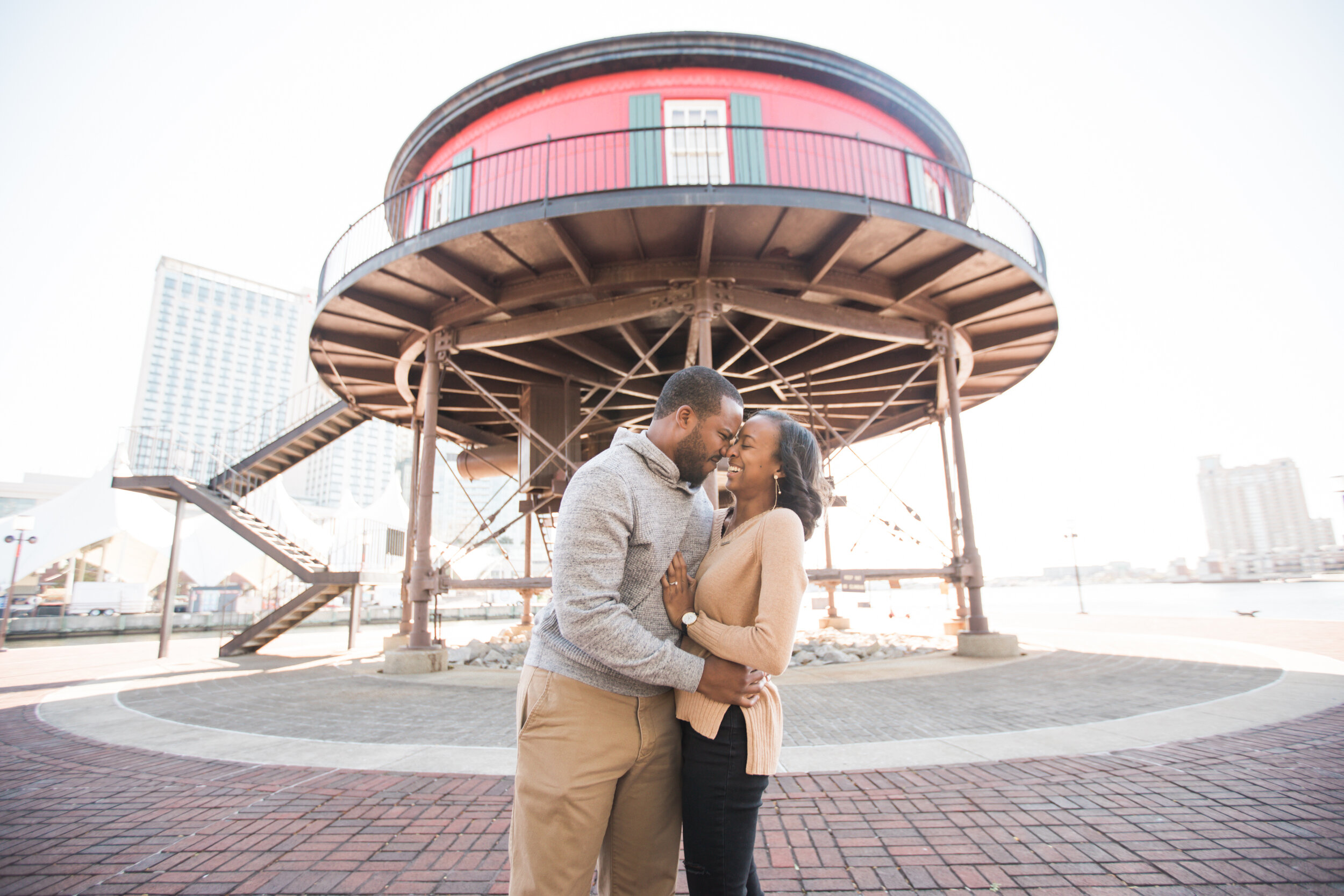 Engagement Session at Pier 5 in Baltimore Maryland shot by Megapixels Media Photography Best Wedding Photographers in Maryland How Long Should Engagement Sessions be-5.jpg