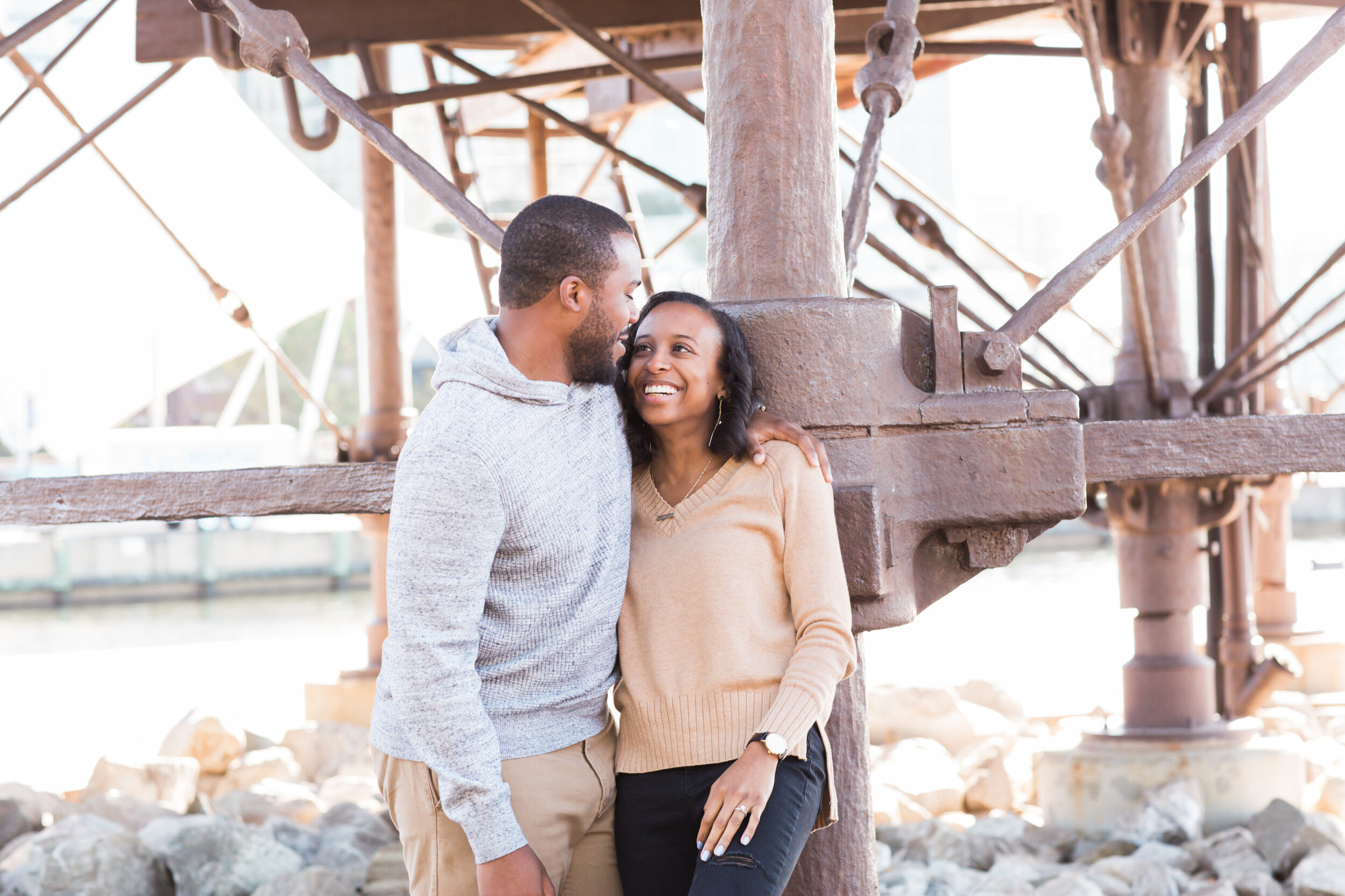 Engagement Session at Pier 5 in Baltimore Maryland shot by Megapixels Media Photography Best Wedding Photographers in Maryland How Long Should Engagement Sessions be-9.jpg