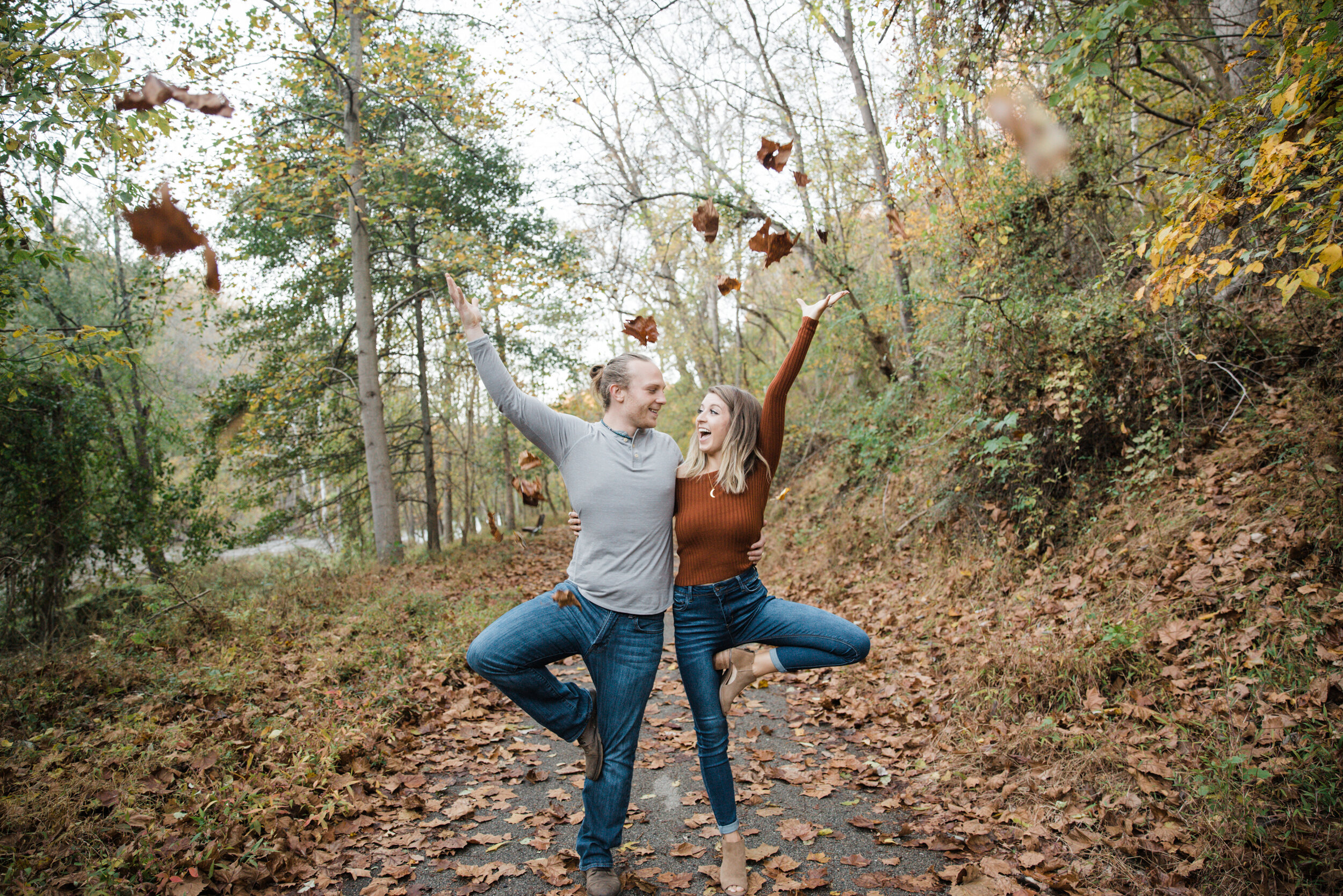 Best Fall Engagement Photos Tips Baltimore Wedding Photographers Megapixels Media Photography Patapsco State Park Engagement Session Swinging Bridge-47.jpg