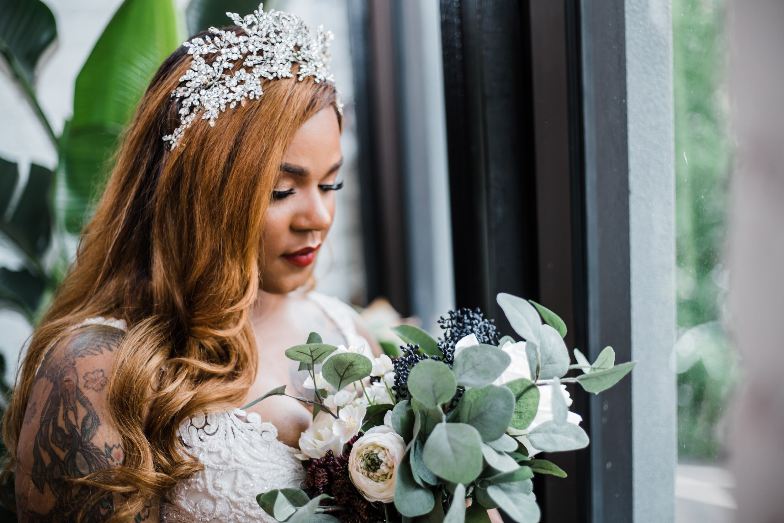 Curvy Bride with Tattoos Alternative Wedding at HABITAT at Seya in Baltimore City Maryland Wedding Photographers Megapixels Media Photography Black Husband and WWife Photographers (2 of 32).jpg