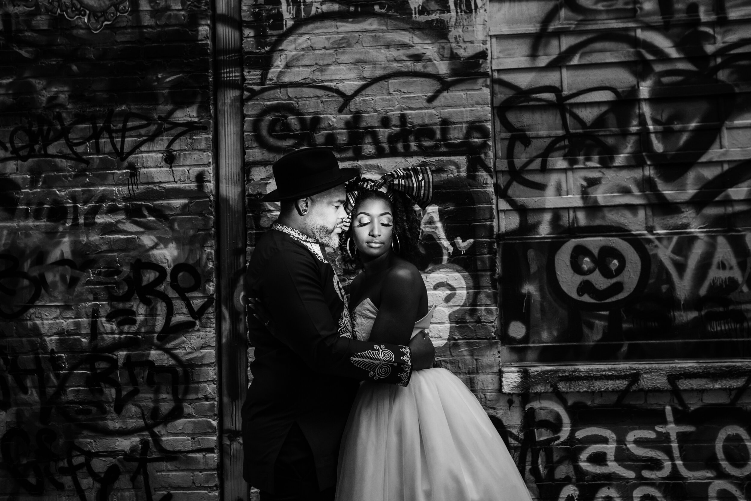 Baltimore Graffiti Alley Wedding African Print Wedding Dress Black Bride Megapixels Media Photography -37.jpg